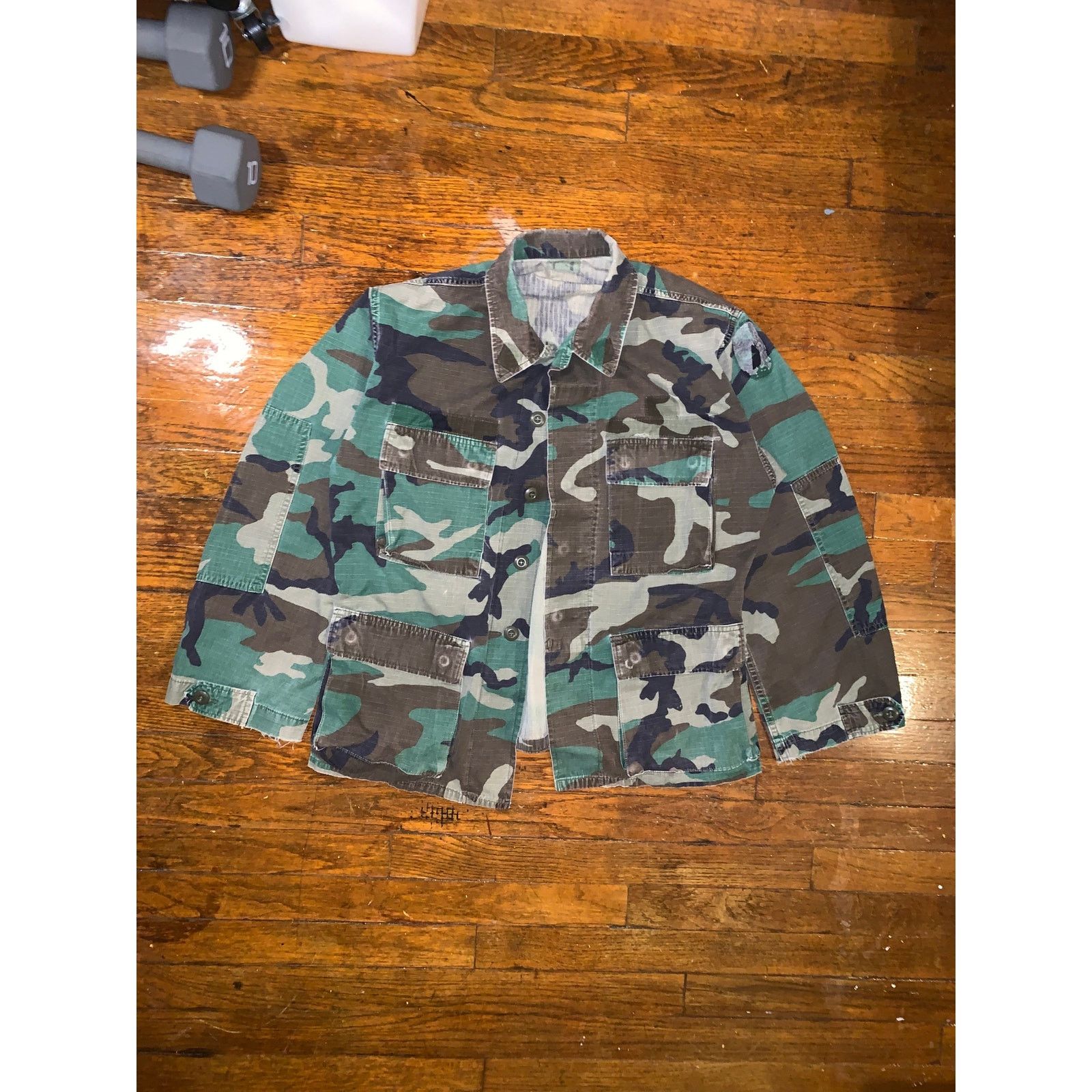Other × Rothco × Vintage Vintage US Military M81 Woodland Camo BDU Jacket Small Size US S / EU 44-46 / 1 - 1 Thumbnail