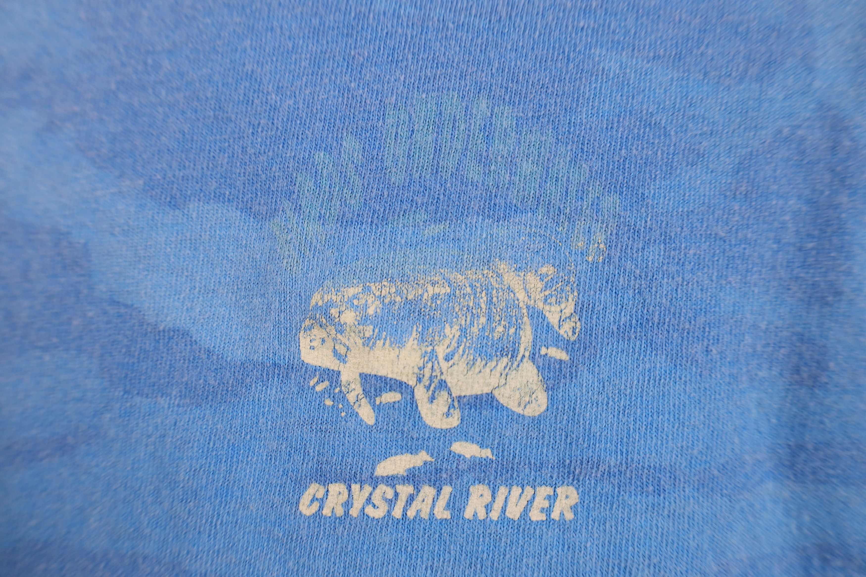 Vintage Vintage 90s Streetwear River Sea Manatee Acid Wash T-Shirt Size US XL / EU 56 / 4 - 9 Thumbnail
