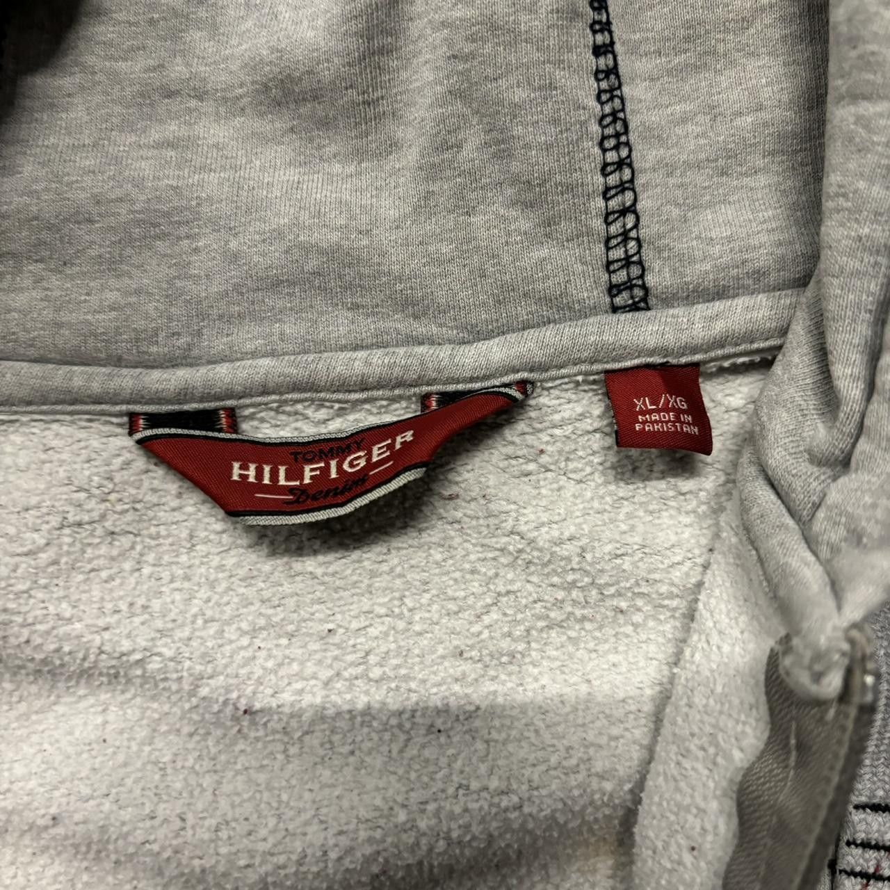 Tommy Hilfiger × Vintage Crazy Vintage 90s Distressed Tommy Hilfiger Spellout Essential Hoodie! Size US XL / EU 56 / 4 - 6 Thumbnail