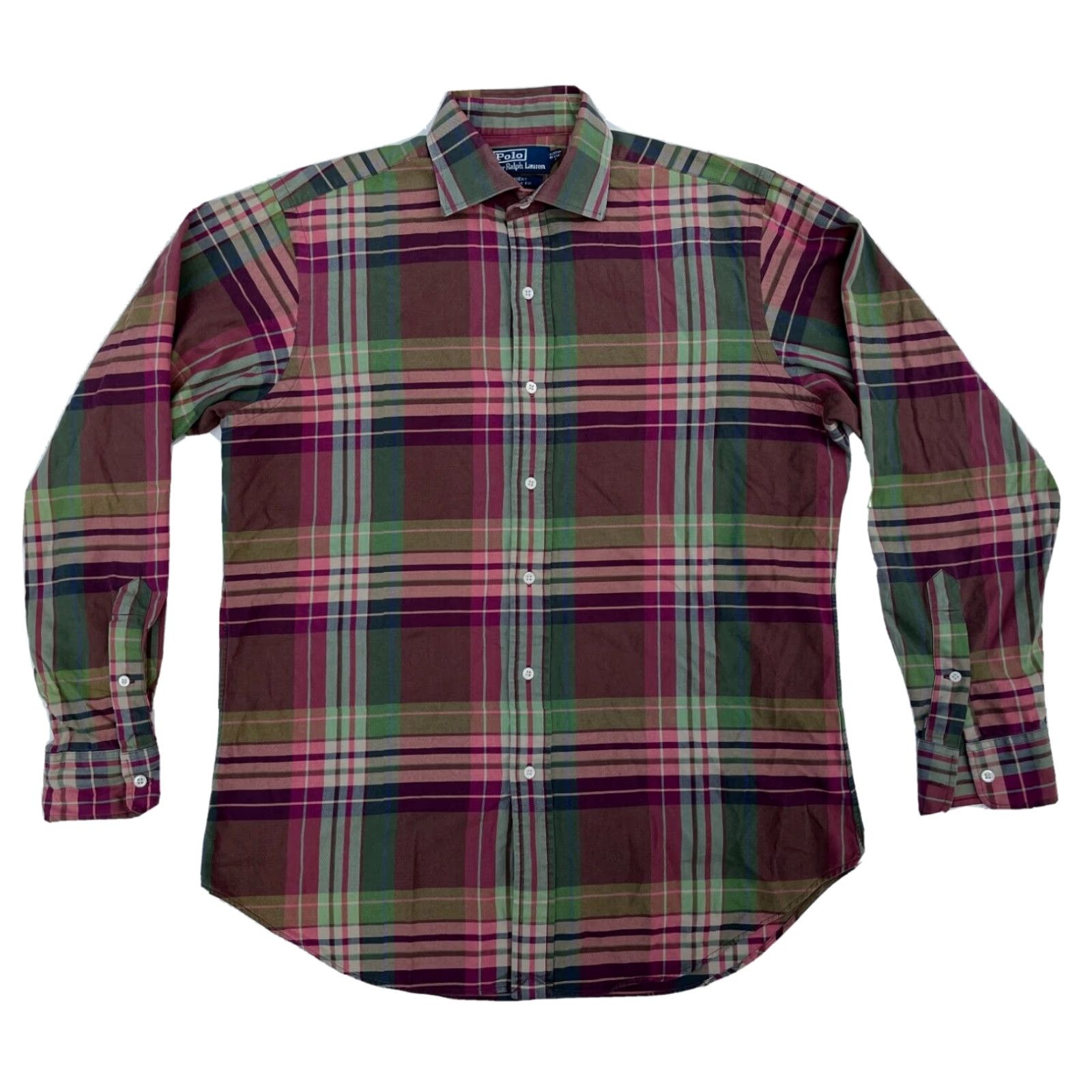 Polo Ralph Lauren VINTAGE Polo Ralph Lauren Regent Button-Up Shirt Size US M / EU 48-50 / 2 - 2 Thumbnail