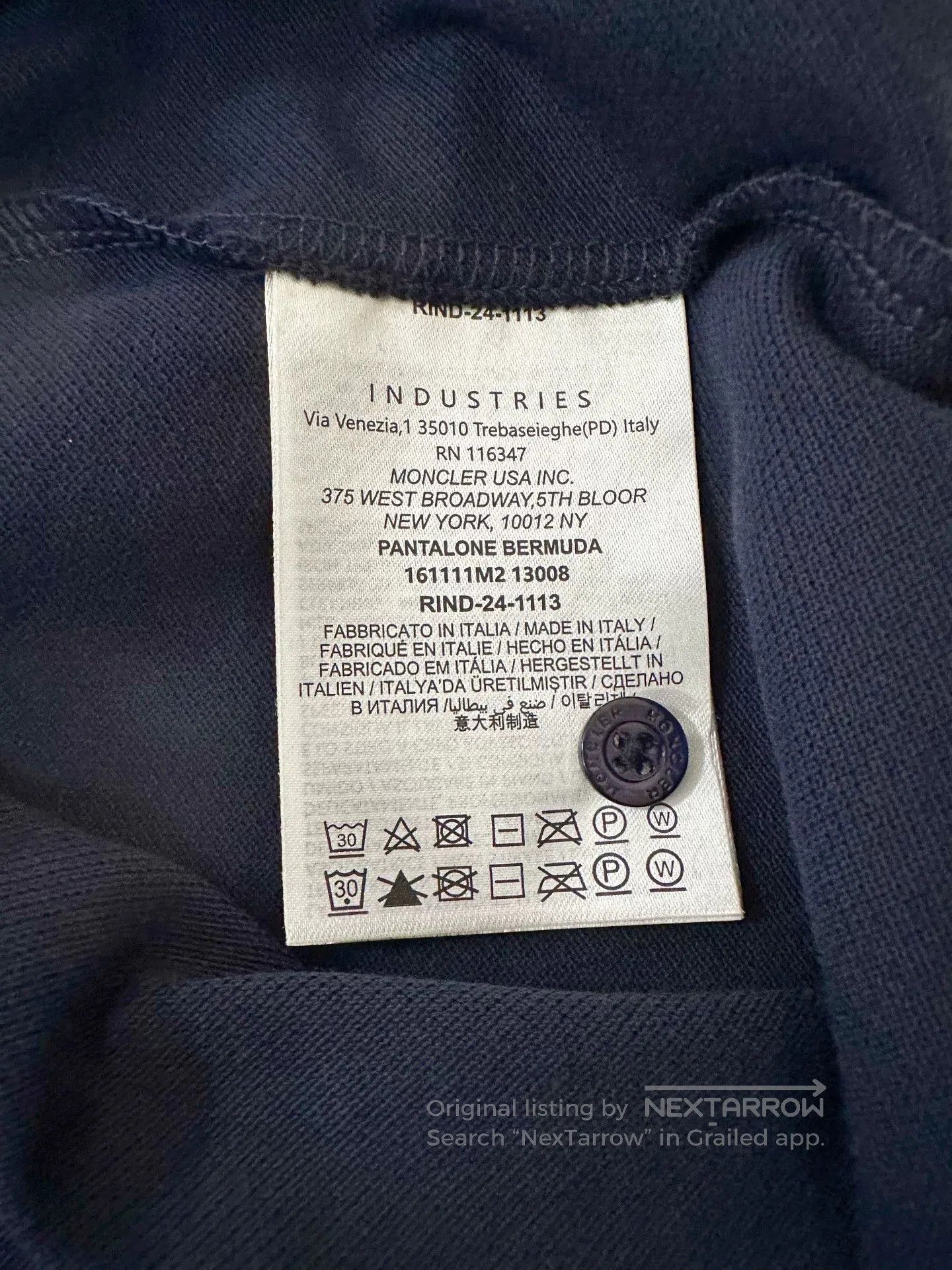 Moncler Moncler Dark Blue Short-Sleeve T-Shirt. Size US S / EU 44-46 / 1 - 6 Thumbnail