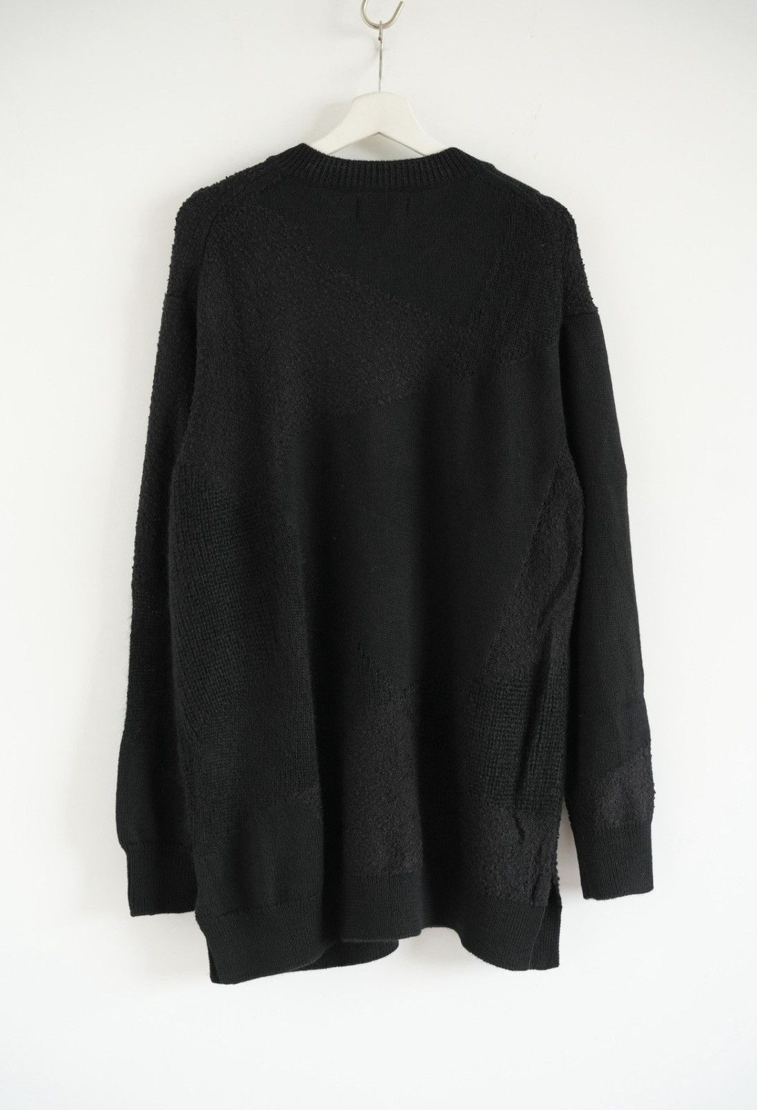 Yohji Yamamoto Yohji Yamamoto 24aw Brushed Vintage Panel Sweater K4 Size US L / EU 52-54 / 3 - 2 Thumbnail