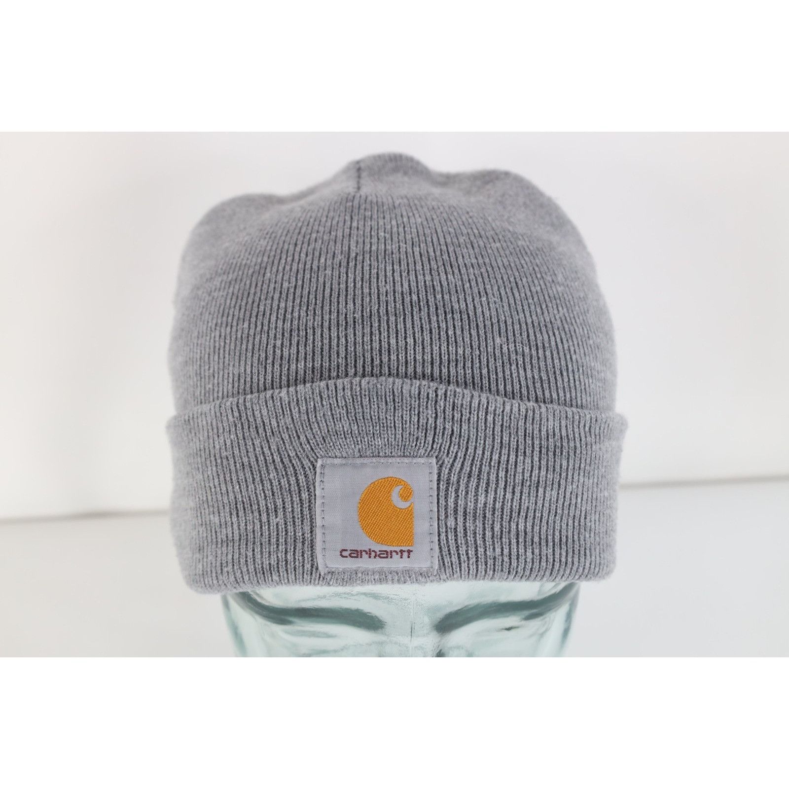 Carhartt Vintage 90s Carhartt Spell Out Winter Knit Beanie Hat Cap Size ONE SIZE - 1 Thumbnail