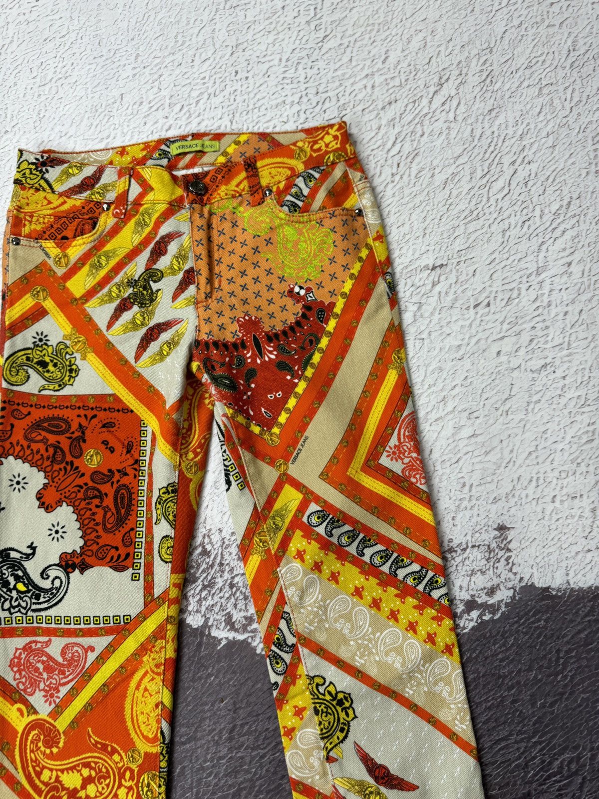 Versace Authentic Versace Jeans Baroque Pants rare jeans Size 26" / US 2 / IT 38 - 8 Thumbnail