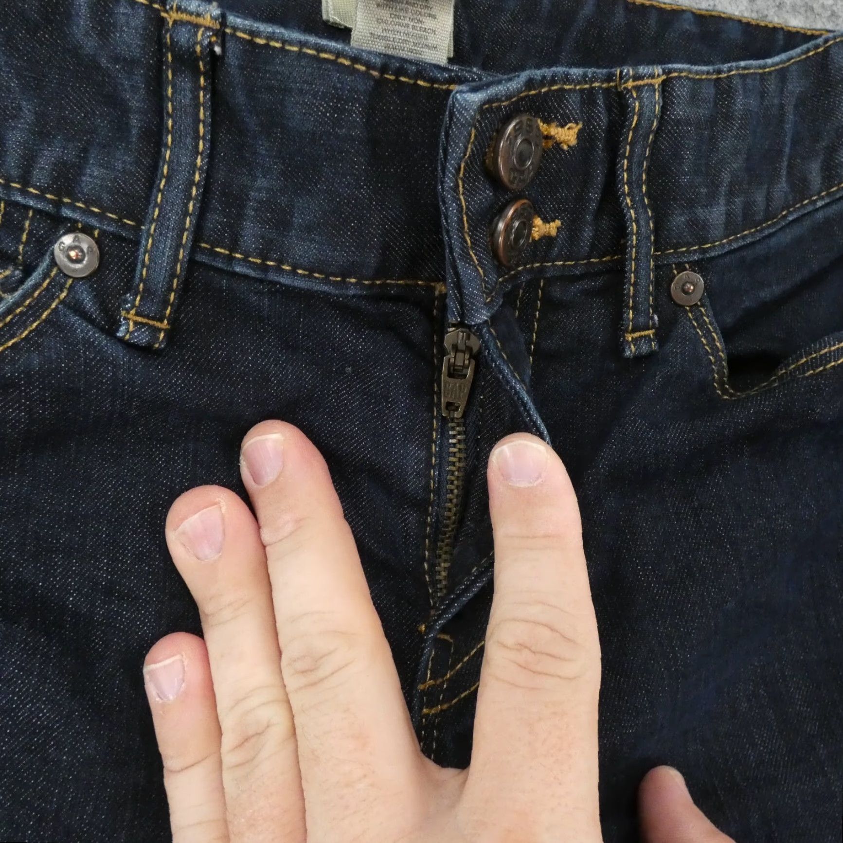 Gap Gap Jeans Womens 8 Essential Bootcut Mid Rise Dark Wash Ladies Size 30" / US 8 / IT 44 - 6 Thumbnail