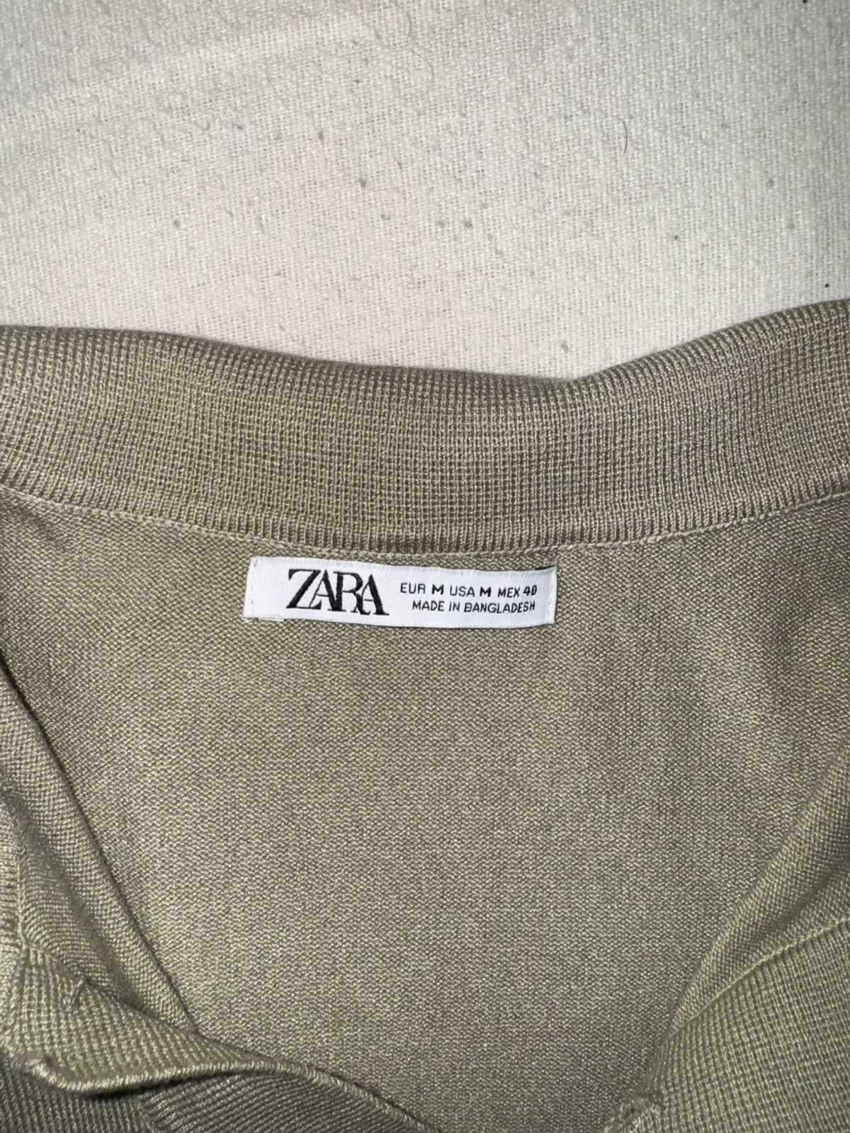 Zara Beige Zara polo shirt M Size US M / EU 48-50 / 2 - 4 Thumbnail