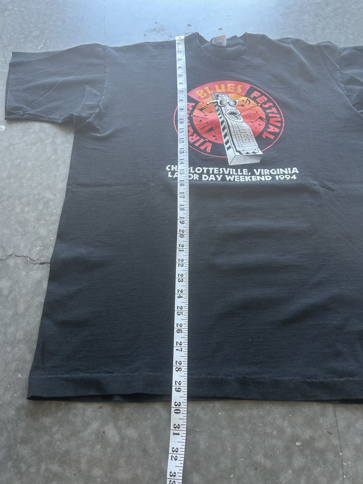 Fruit Of The Loom × Vintage Vintage 90s Virginia Blues Festival Graphic Tee Size US XL / EU 56 / 4 - 9 Thumbnail