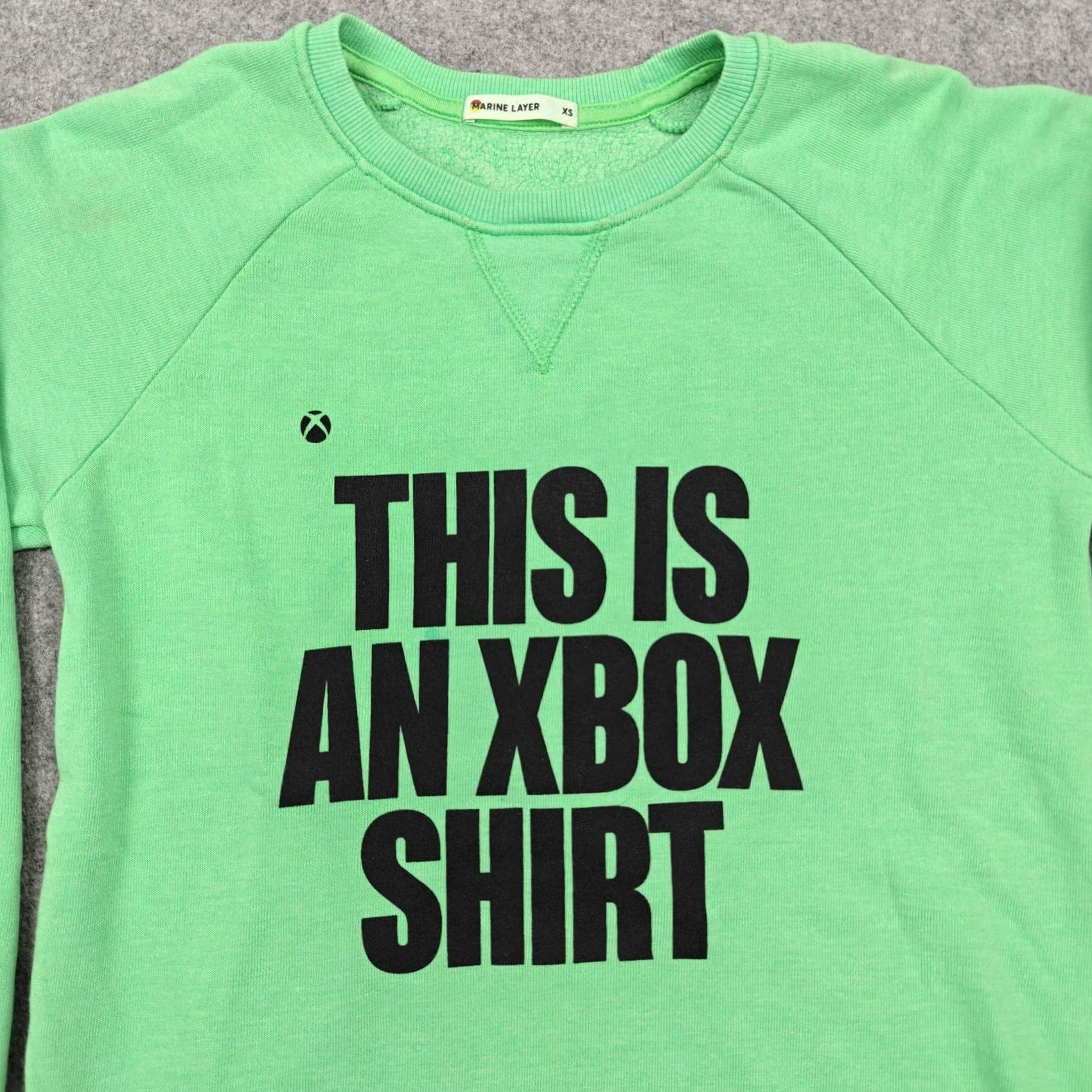 Marine Layer Marine Layer Sweatshirt Womens XS Green Xbox Shirt Fleece Crewneck Size XS / US 0-2 / IT 36-38 - 2 Thumbnail