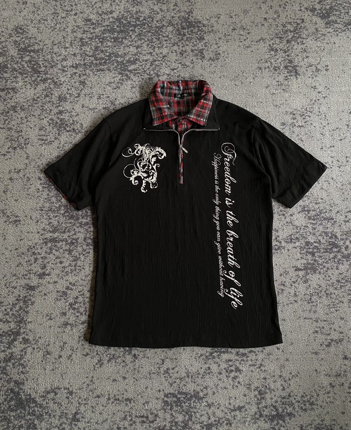 Pre-owned Hysteric Glamour X If Six Was Nine Y2k Mind Games Double Layer Ifsixwasnine Tshirt In Black