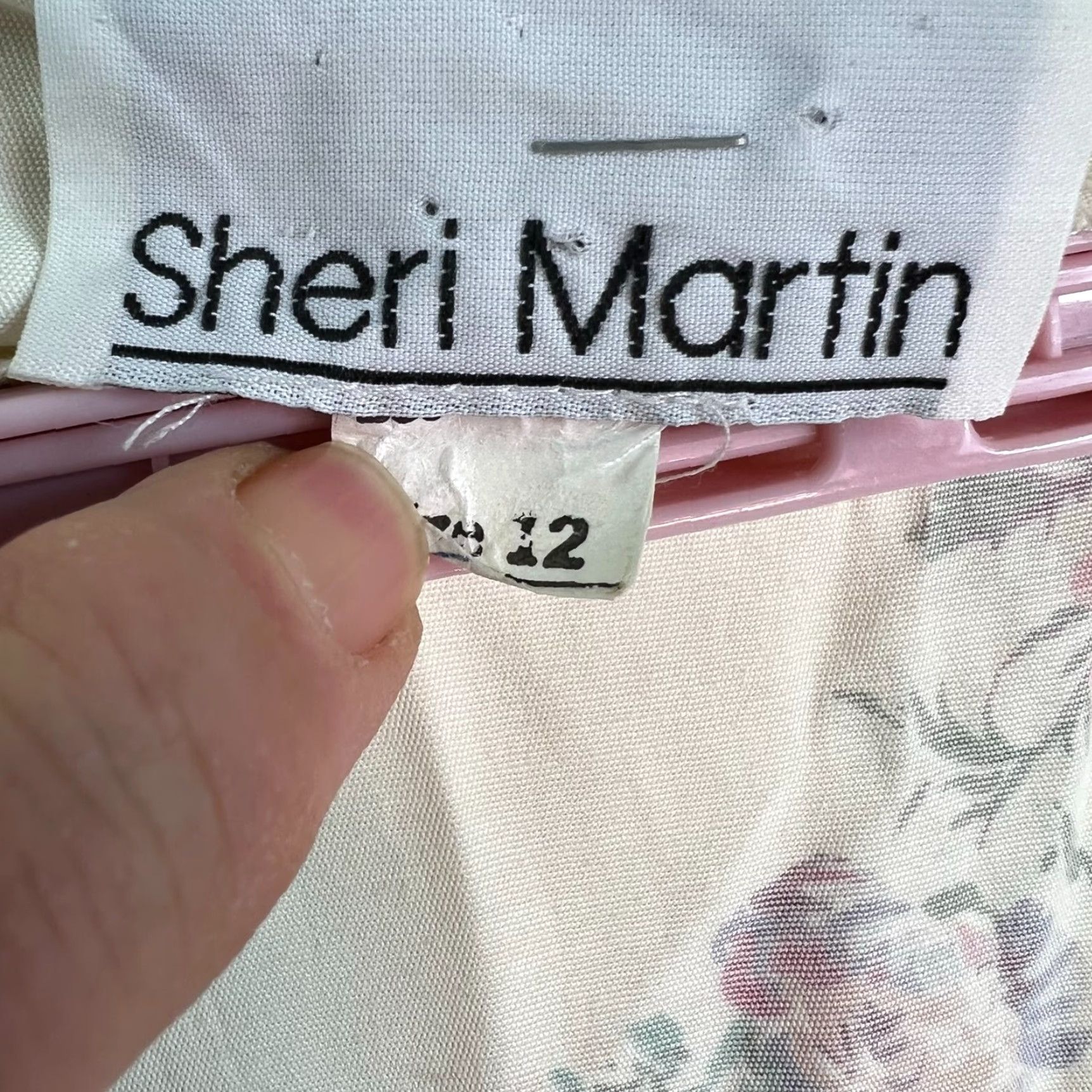 Vintage VINTAGE Sheri Martin Womens Blouse 12 Pink Floral Pearl Button Closure 90s Style Shirt Womens 12 Pink Floral Pearl Button Closure Size XL / US 12-14 / IT 48-50 - 5 Thumbnail