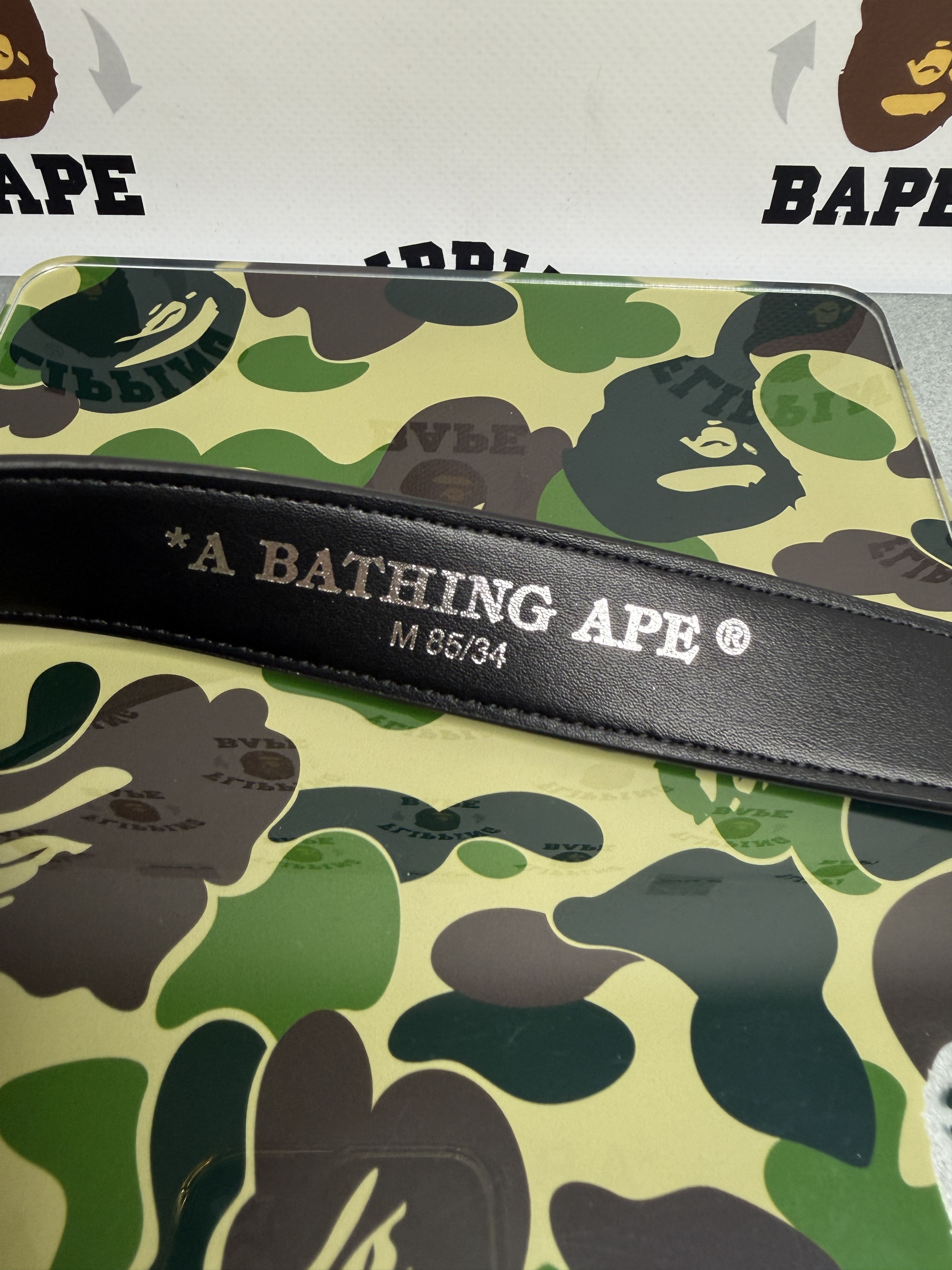 Bape BAPE ABC CAMO PU OSTRICH BELT (M/34) Size 34 - 7 Thumbnail