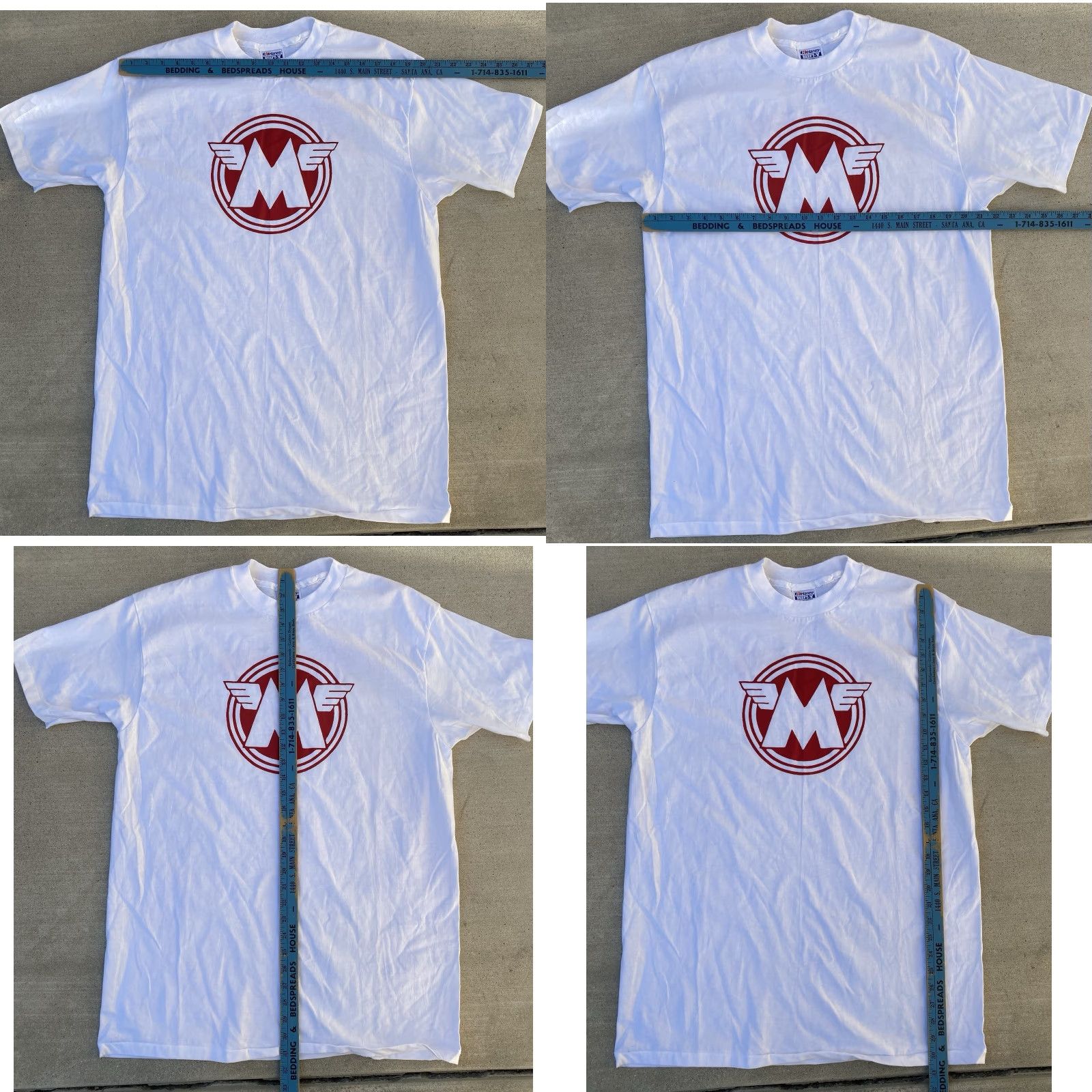 Hanes VINTAGE Hanes Beefy-T T Shirt Motorcycle Single Stitch XL White Mens Size US XL / EU 56 / 4 - 11 Thumbnail