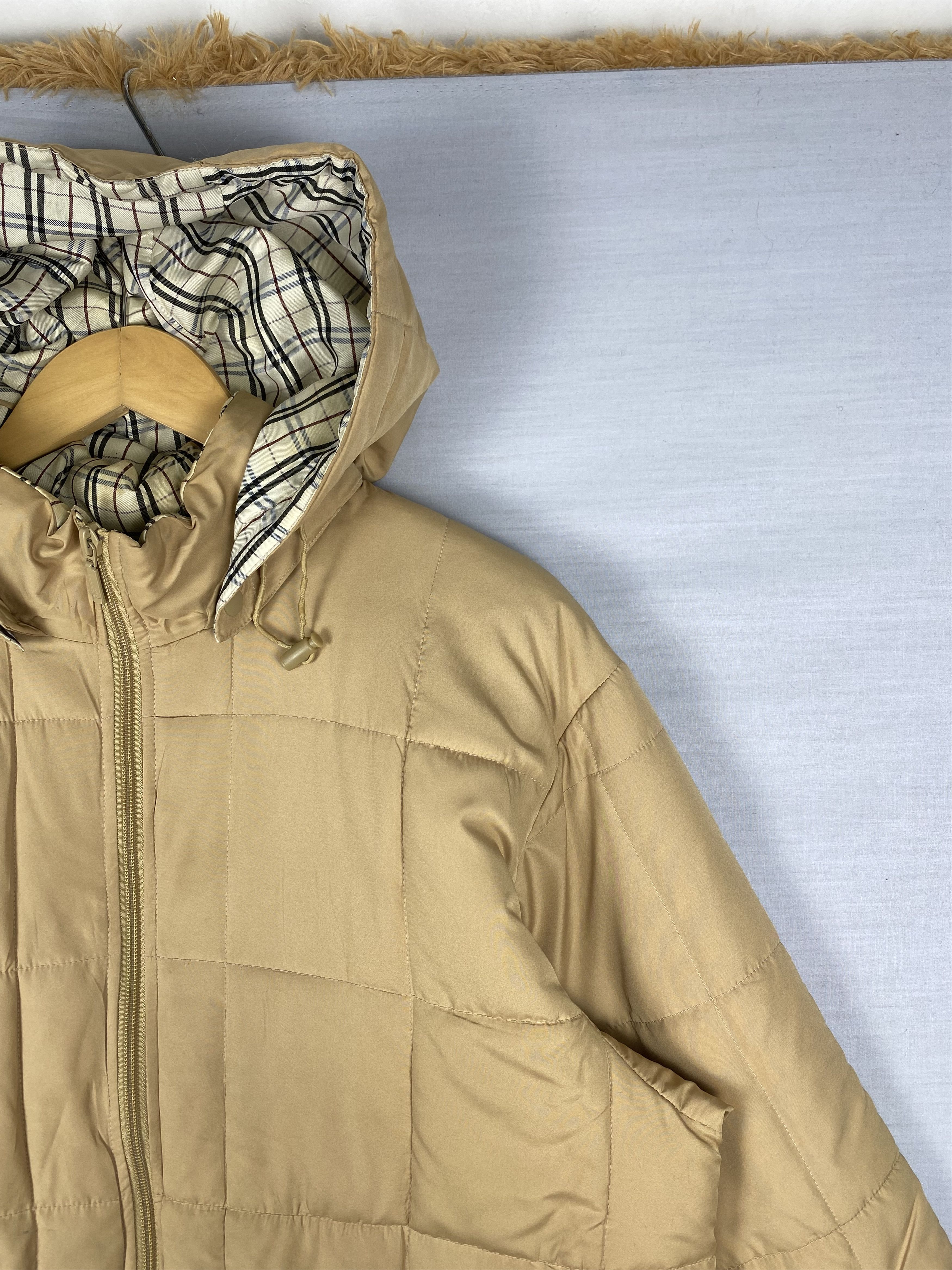 Japanese Brand Vintage Jeanjaure Quilted Lining Hoodie Puffer Jacket Size US L / EU 52-54 / 3 - 4 Thumbnail