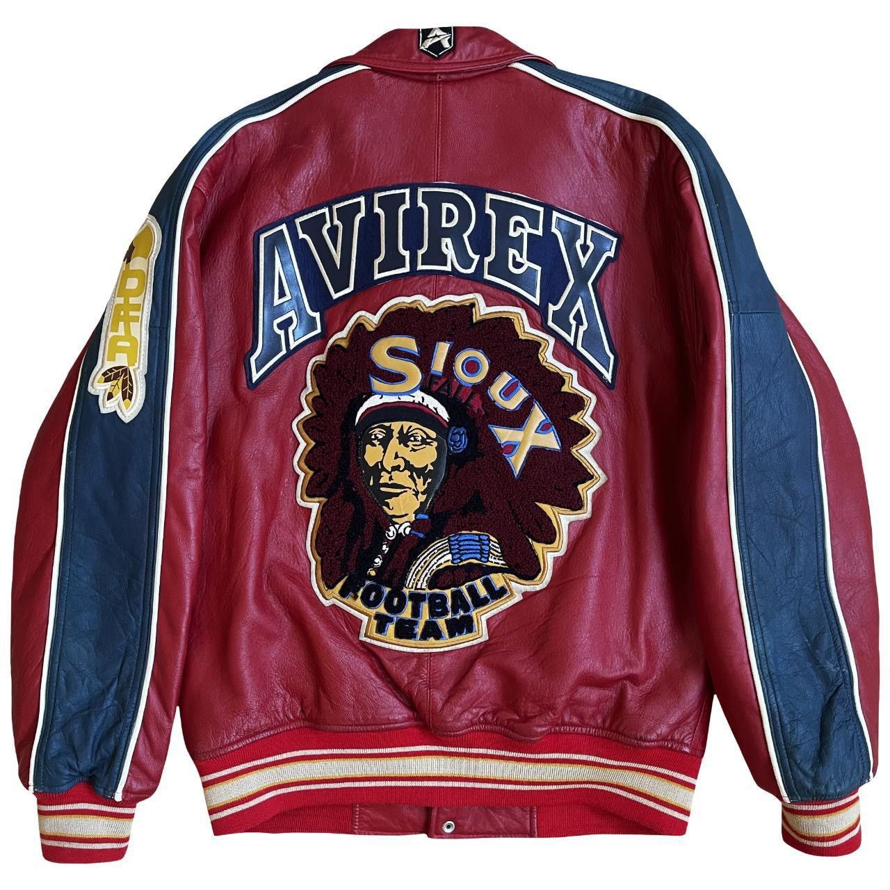 Avirex × Vintage Avirex Leather Varsity Jacket Size US S / EU 44-46 / 1 - 1 Thumbnail