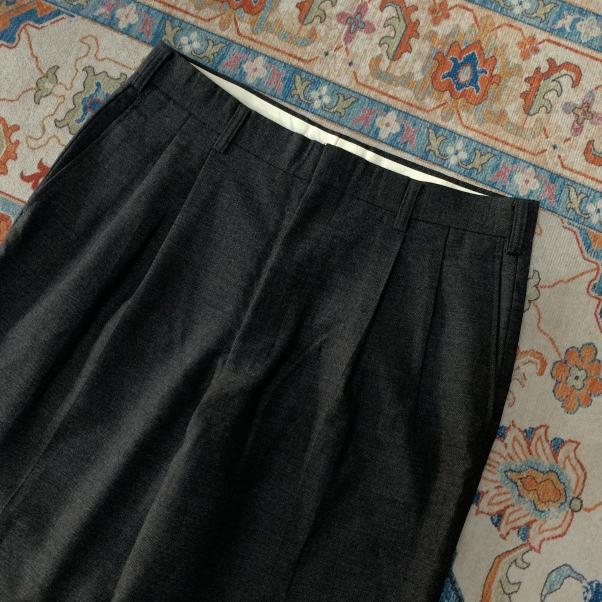 Japanese Brand 50s Vintage European Style Wool Trousers Pants Size US 33 - 3 Thumbnail
