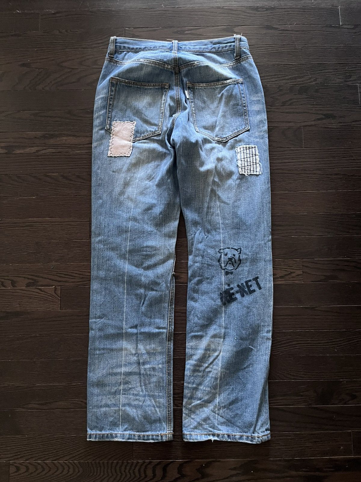 Issey Miyake Ne-Net Patchwork Denim Size US 28 / EU 44 - 4 Thumbnail