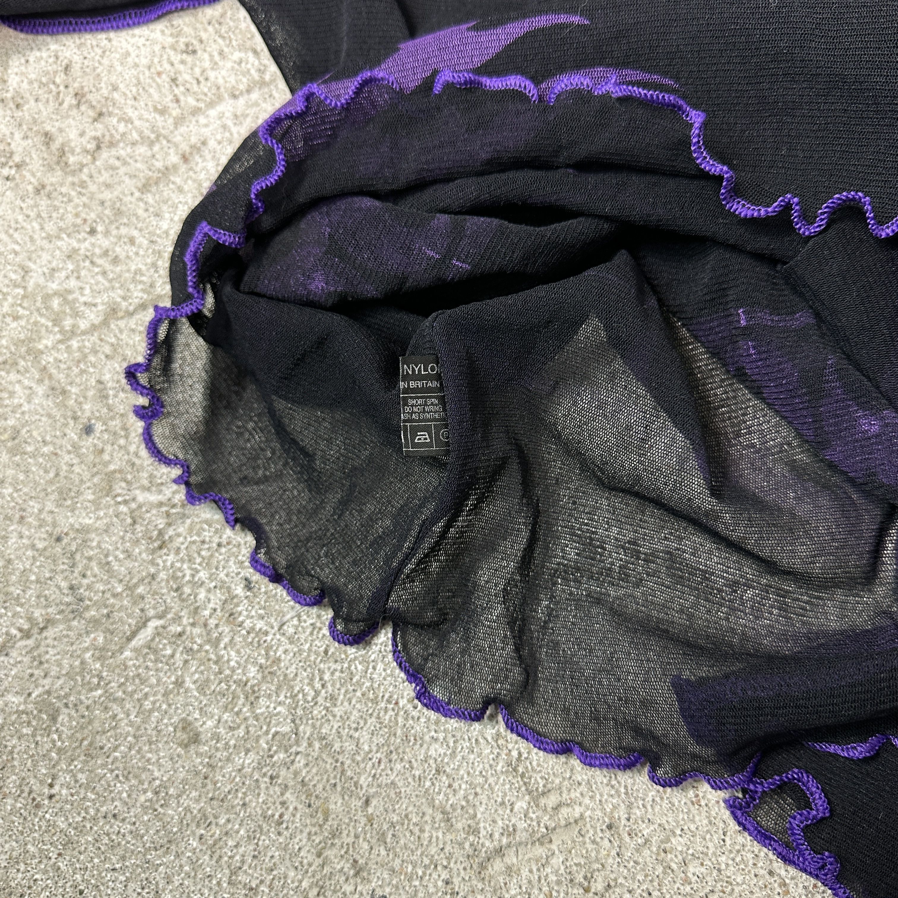 Vintage Vintage Grunge The Darkside Tribal Rave Mesh Longsleeve 00s Size S / US 4 / IT 40 - 4 Thumbnail
