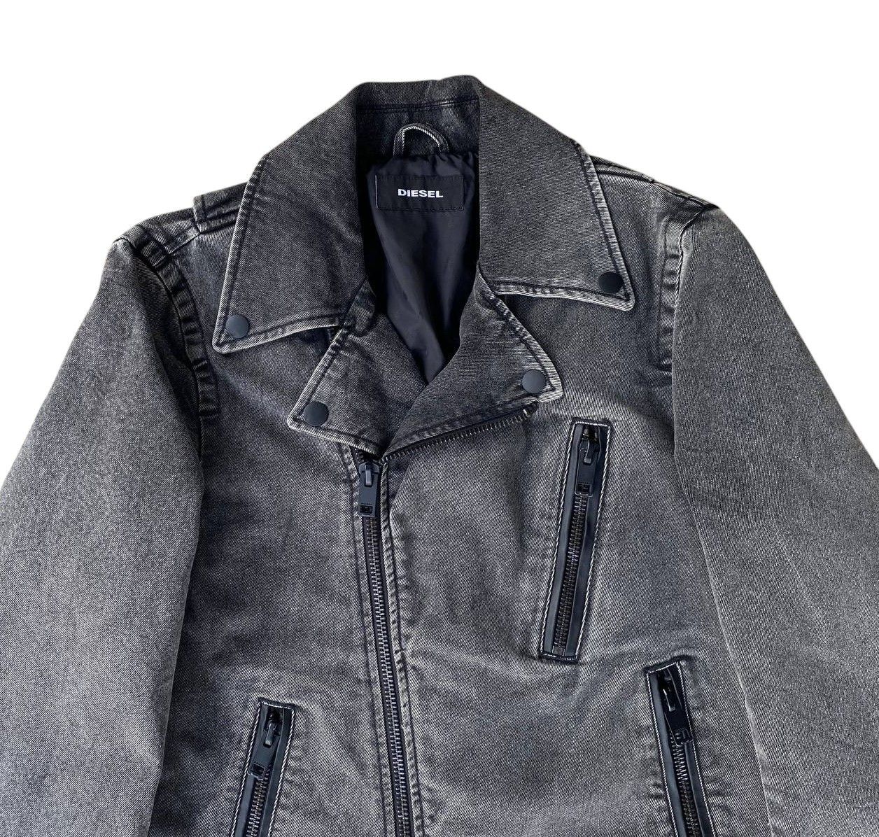 Diesel DIESEL BIKER JACKET FADED BLACK MEDIUM Size US M / EU 48-50 / 2 - 6 Thumbnail
