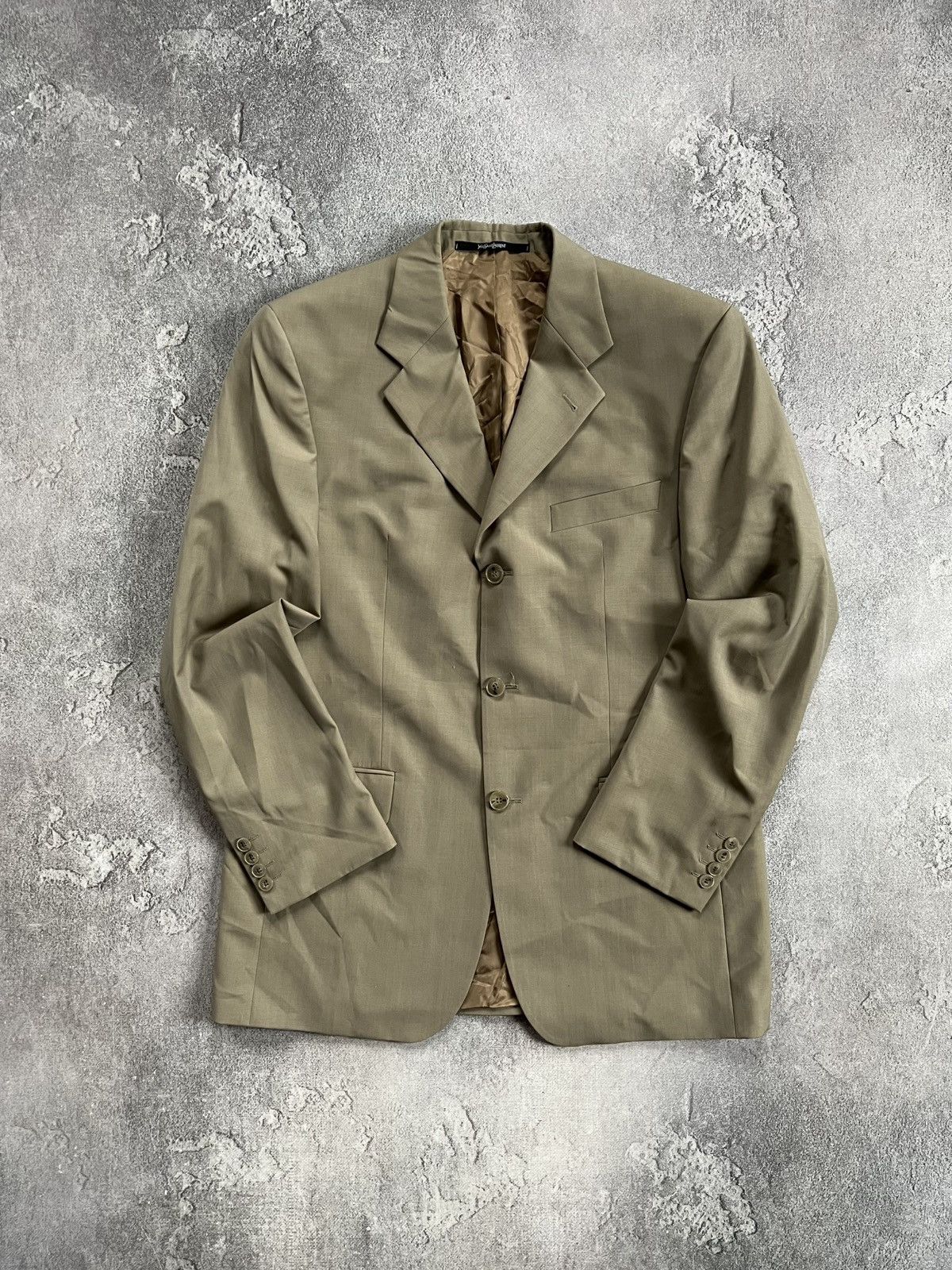 Yves Saint Laurent Yves Saint Laurent Pour Homme Blazer 50R Jacket 3 Button Vtg Size 50R - 1 Thumbnail