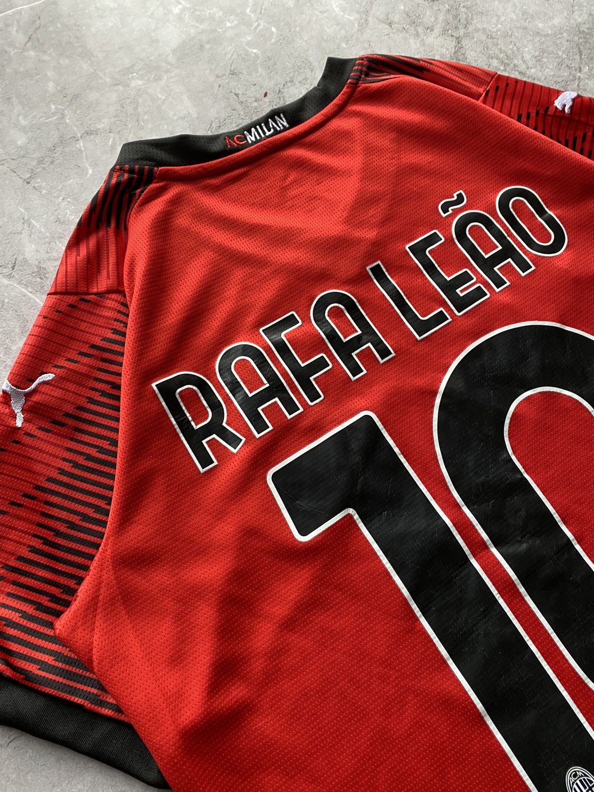 Puma Puma AC Milan 2023/24 # 10 Rafa Leao Home Soccer Jersey Size US S / EU 44-46 / 1 - 15 Thumbnail