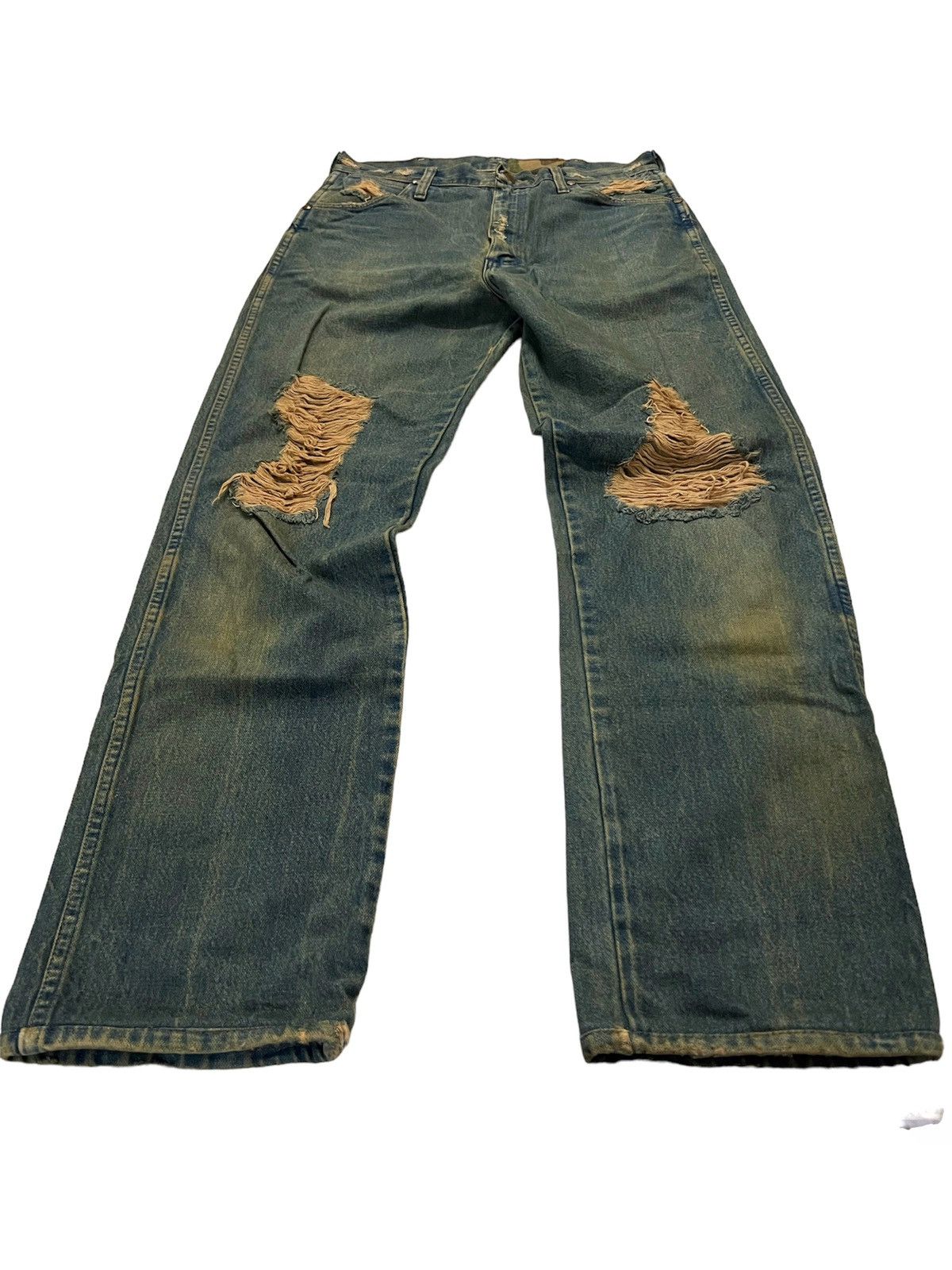 Wrangler Wrangler Distressed Rusty Jeans W30 Size US 30 / EU 46 - 1 Thumbnail