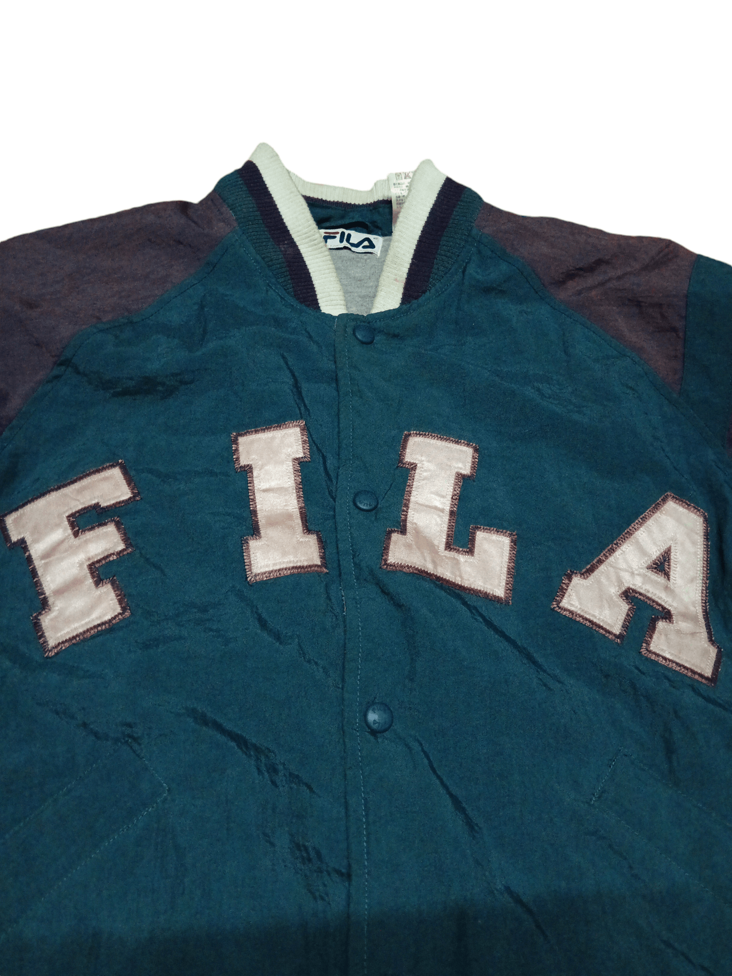 Fila × Vintage vintage 90s fila spellout jackets Size US L / EU 52-54 / 3 - 3 Thumbnail