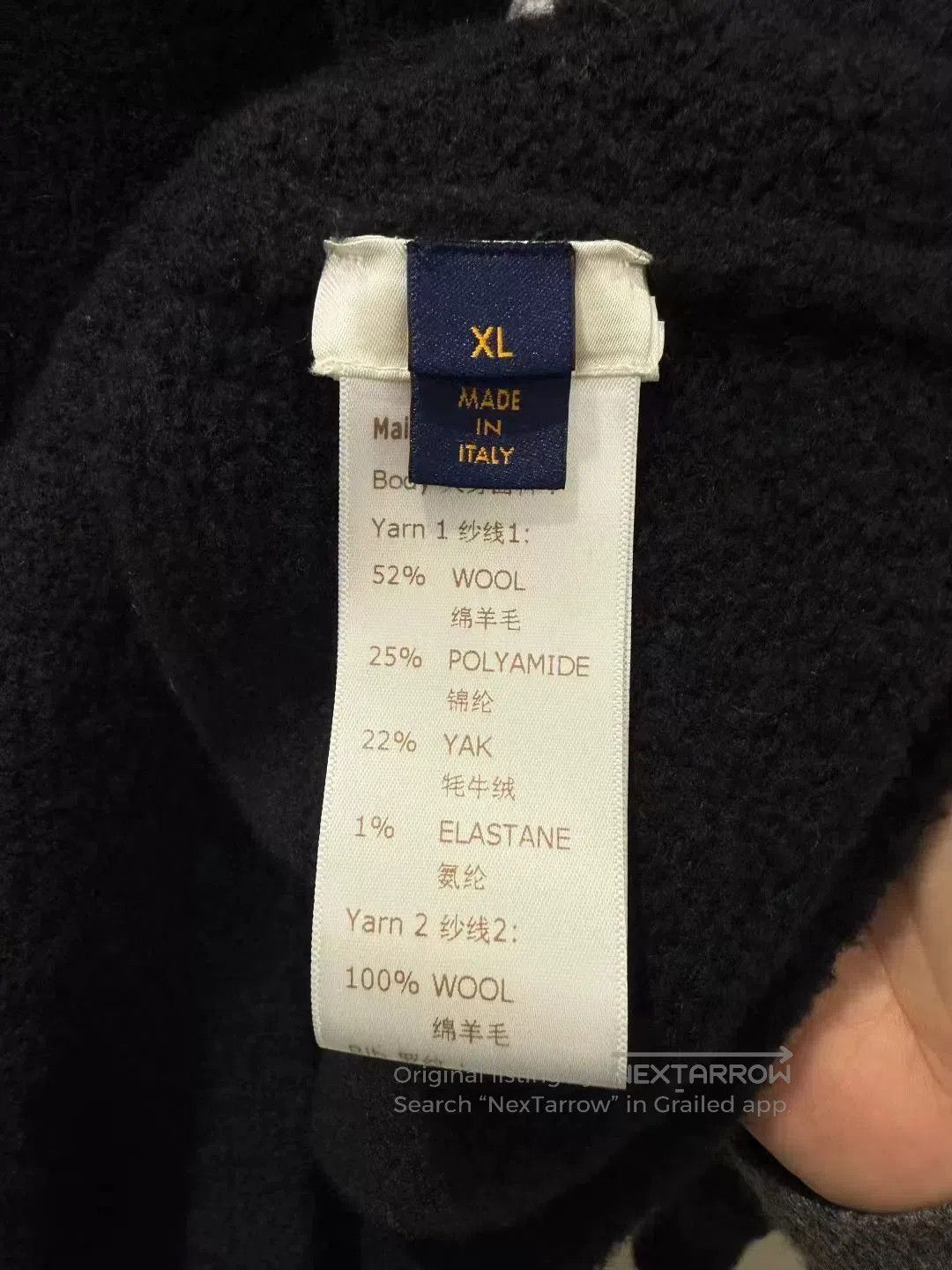 Louis Vuitton Louis Vuitton LV Black Large Logo Teddy Sweater. Size US XL / EU 56 / 4 - 3 Thumbnail