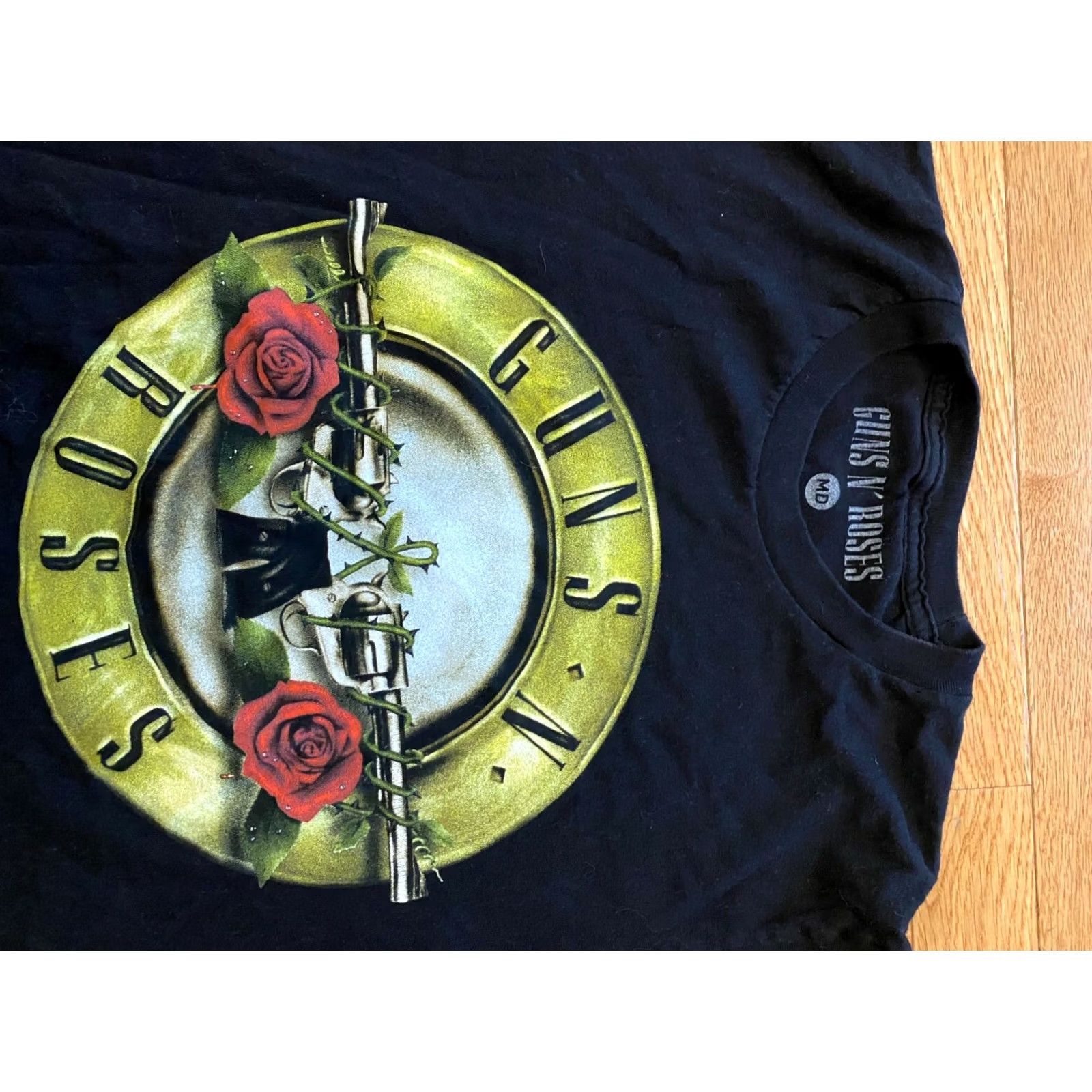 Vintage VTG Look Guns N' Roses Black T-Shirt Mens Sz M Rock Band Rock N Roll Crew Neck Short Sleeve 100% Cotton Size US M / EU 48-50 / 2 - 3 Thumbnail