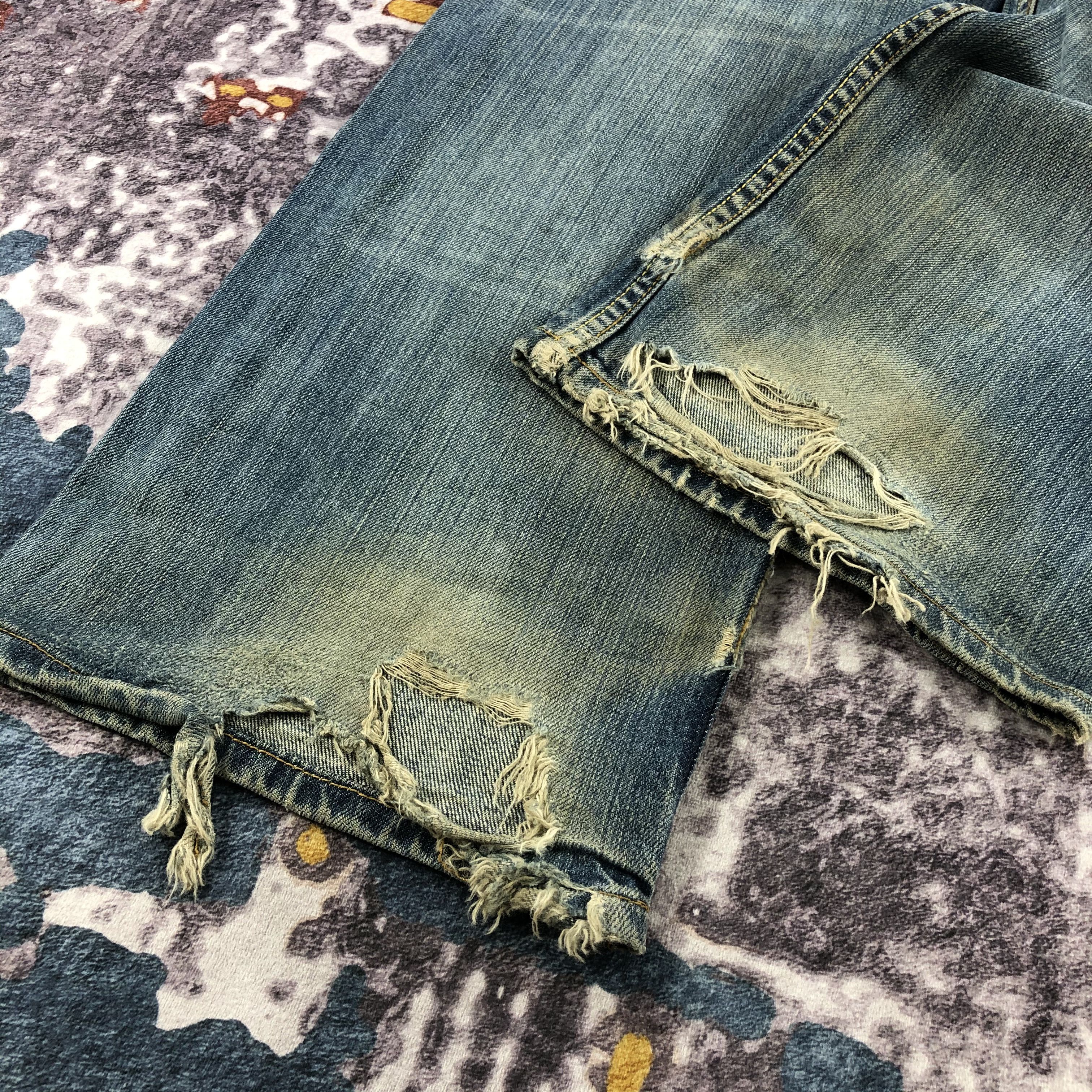Levi's Vintage Blue Wash Levis 501 Jeans-JM2396 Size US 34 / EU 50 - 4 Thumbnail