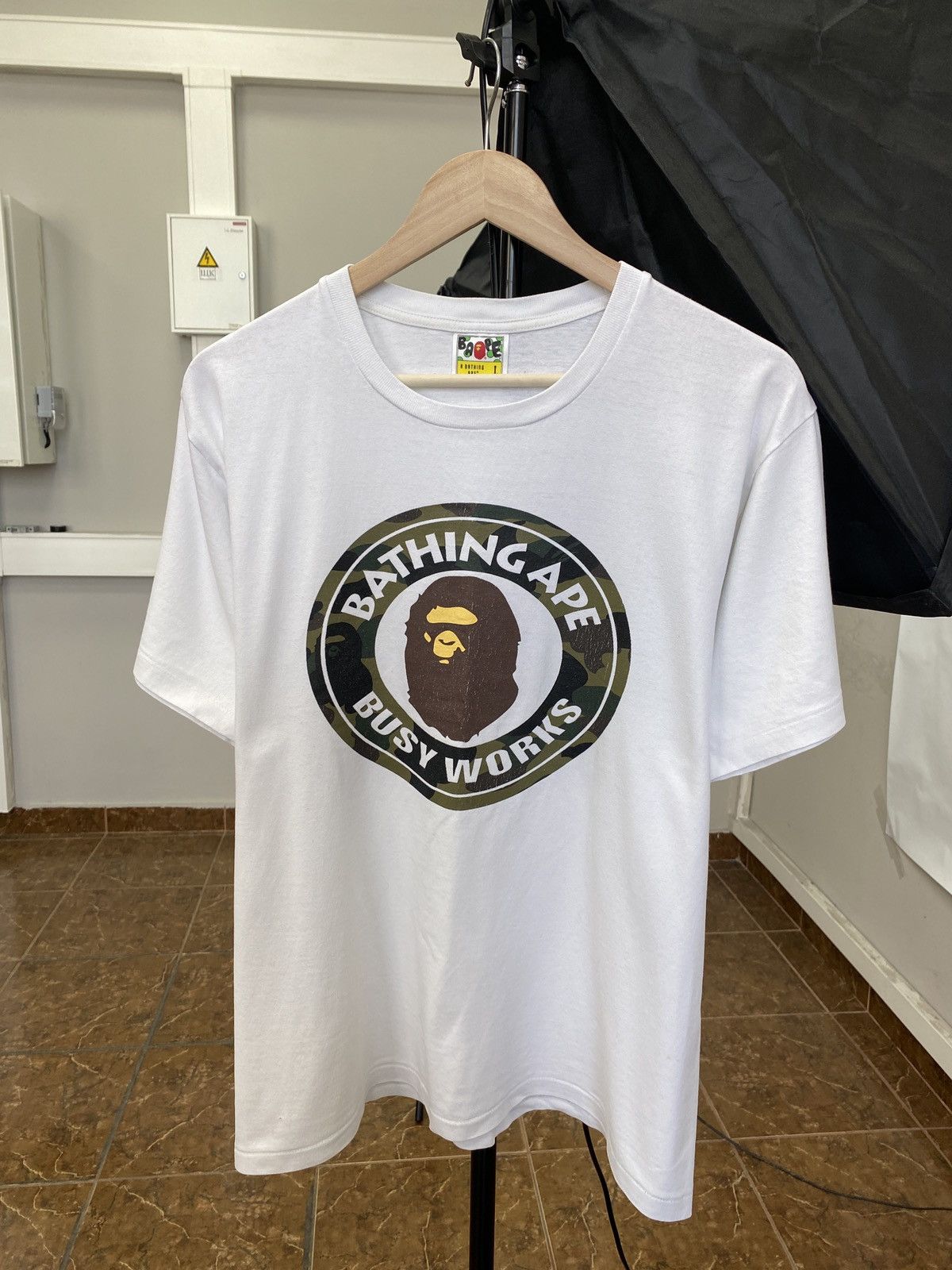 Bape 🇯🇵 Vintage Bape A Bathing Ape Camo Busy Works T-Shirt Rare Size US L / EU 52-54 / 3 - 1 Thumbnail