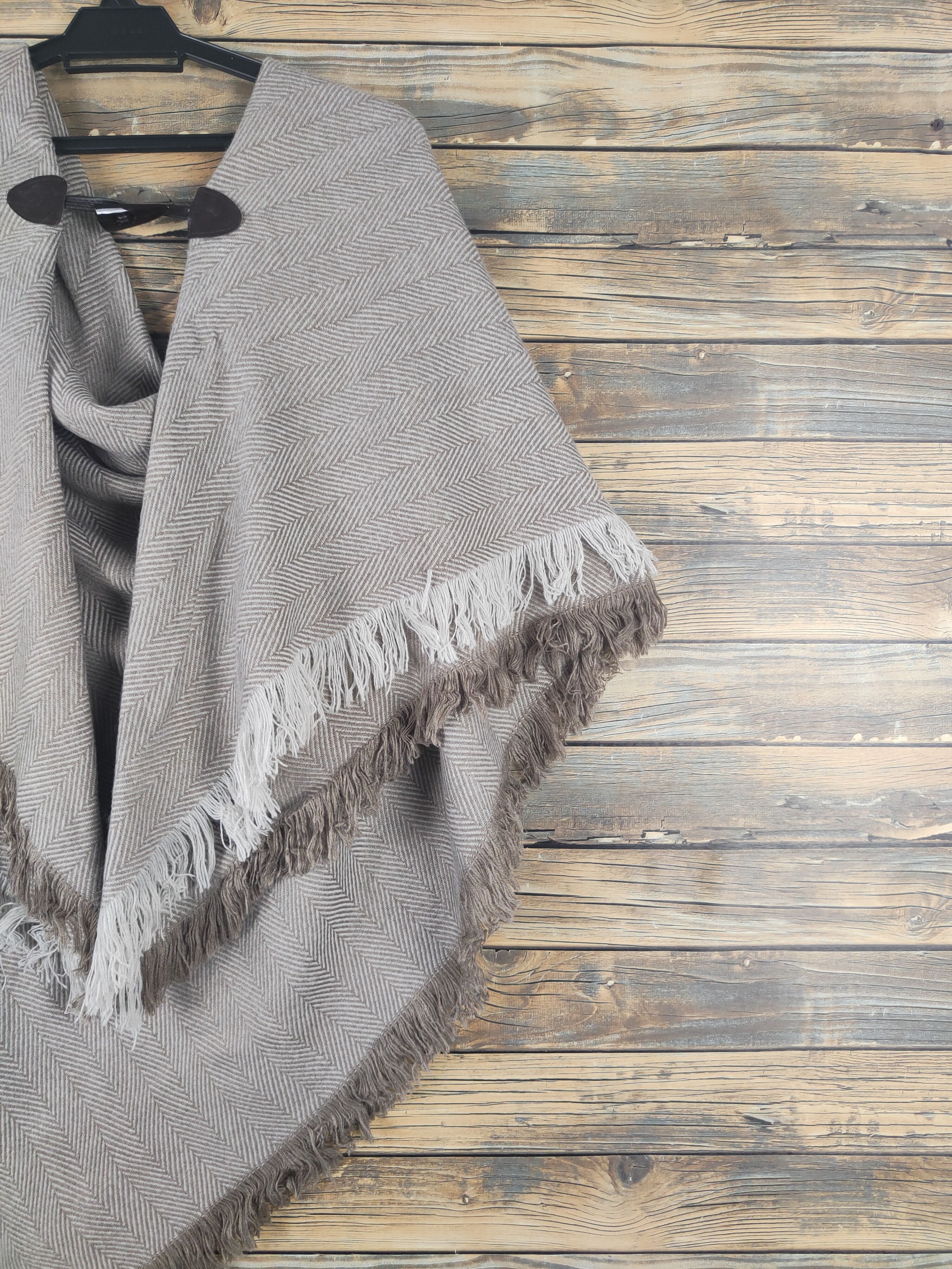 Japanese Brand × Vintage B.design Brown Cashmere Capes Size US XXL / EU 58 / 5 - 4 Thumbnail