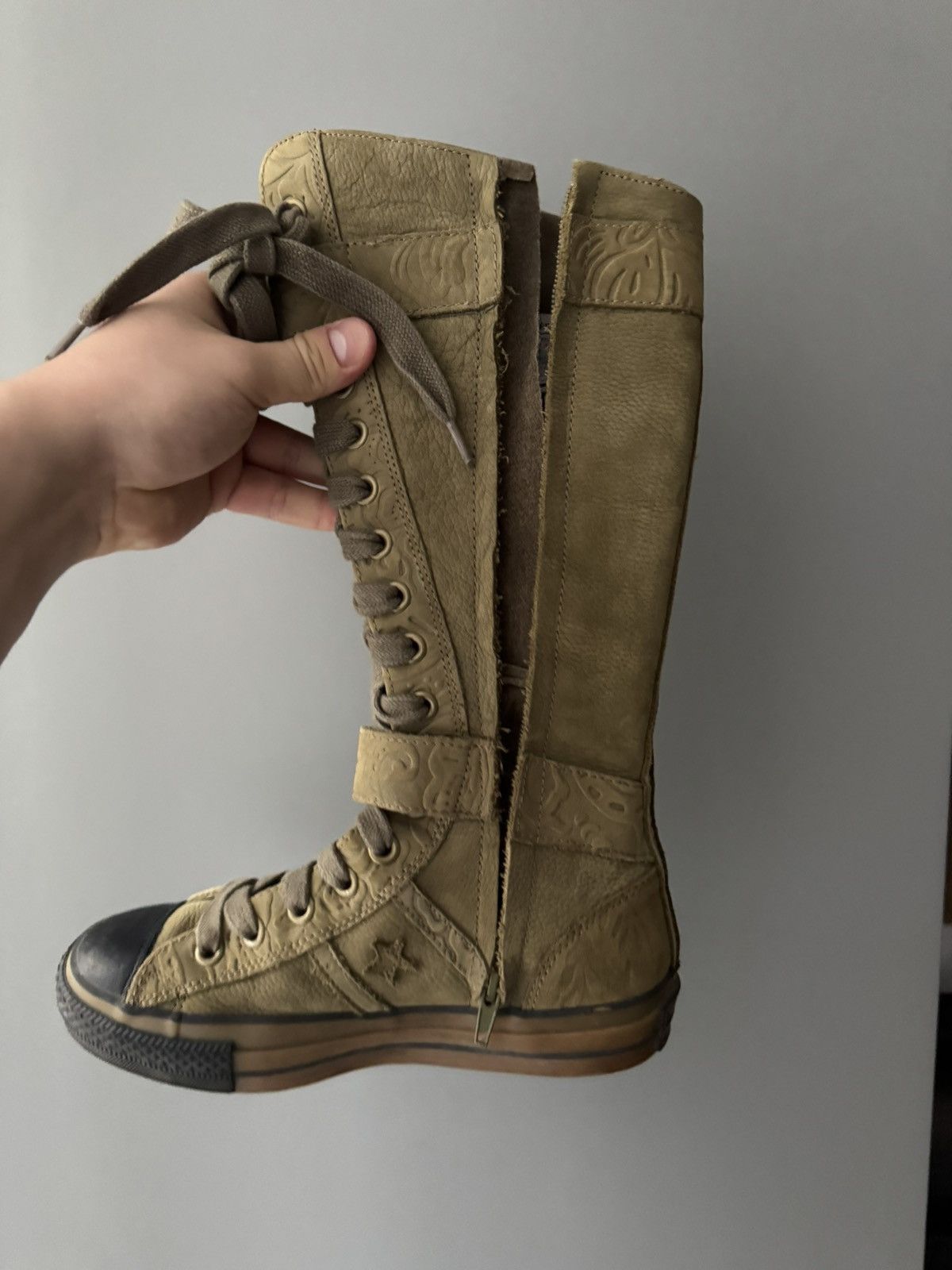 Converse CONVERSE VINTAGE HIGH BOXING MOTO BIKER BOOTS SNEAKERS 0OS Size US 6 / IT 36 - 6 Thumbnail