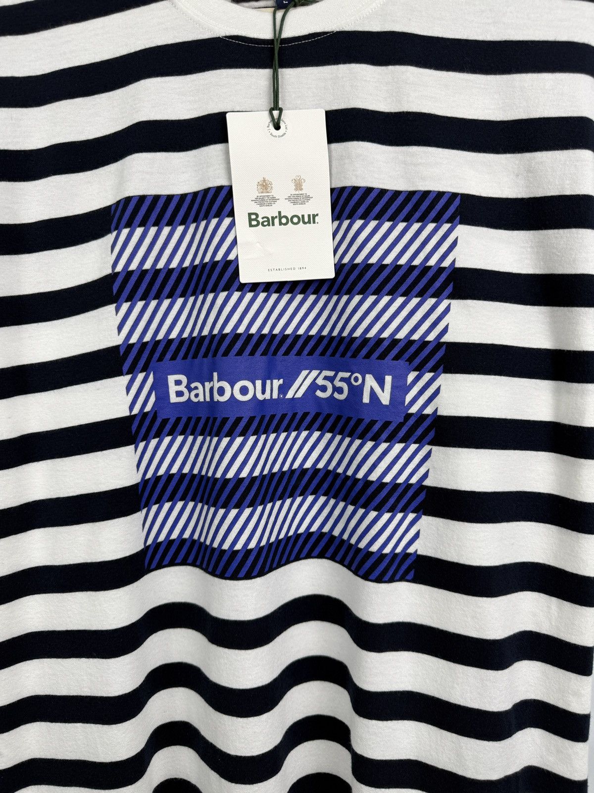 Barbour × Noah 🇬🇧 NEW❗️Barbour Thwart T-Shirt Rare Retro Hype Y2K Size US L / EU 52-54 / 3 - 5 Thumbnail