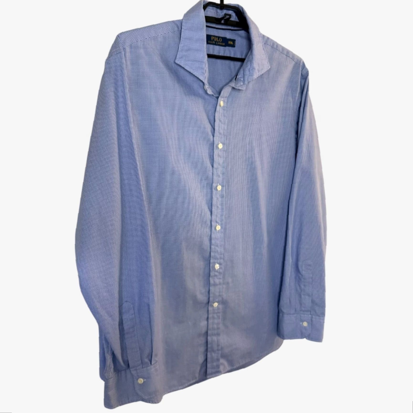 Polo Ralph Lauren POLO RALPH LAUREN Gingham Check Button-Up Shirt Blue Micro Check 2XL Men's Cotton Classic Preppy Size US XXL / EU 58 / 5 - 3 Thumbnail