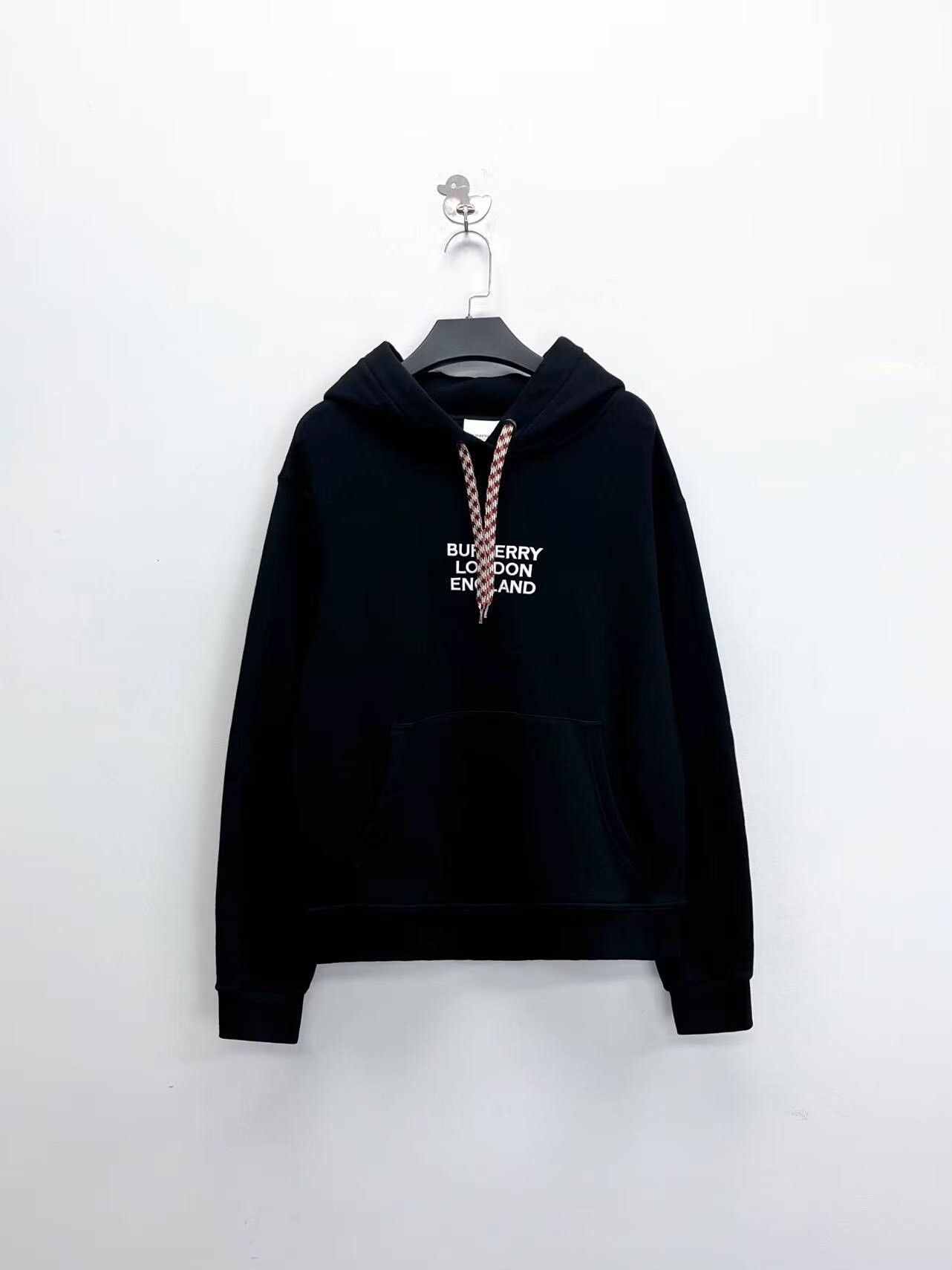 Burberry burberry black logo hoodie with colorful drawstrings Size US S / EU 44-46 / 1 - 1 Thumbnail