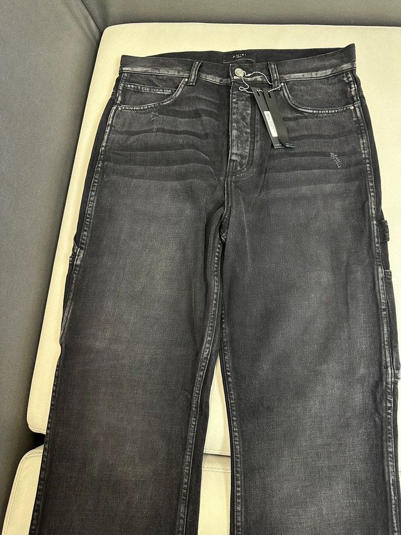 Amiri Amiri Black and gray washed straight loose jeans 2501-Nexta Size US 30 / EU 46 - 3 Thumbnail