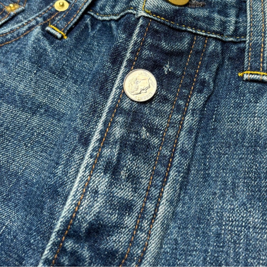 Sid Mashburn $295 Sid Mashburn Slim Straight Jeans Selvedge 33x34 Size US 33 - 11 Thumbnail