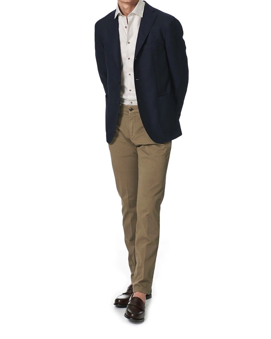 Strenstroms Stenströms Contrast Detail Fitted Body, Twofold Super Cotton Size US XL / EU 56 / 4 - 2 Thumbnail