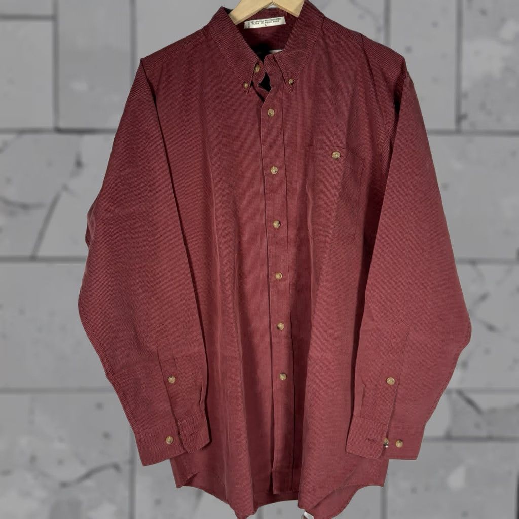 Orvis Orvis Red Long Sleeve Button Down Shirt Mens Size L Size US L / EU 52-54 / 3 - 1 Thumbnail
