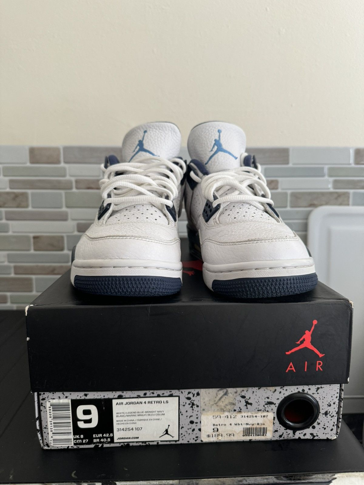 Jordan Brand Jordan 4 Retro Columbia Size US 9 / EU 42 - 3 Thumbnail