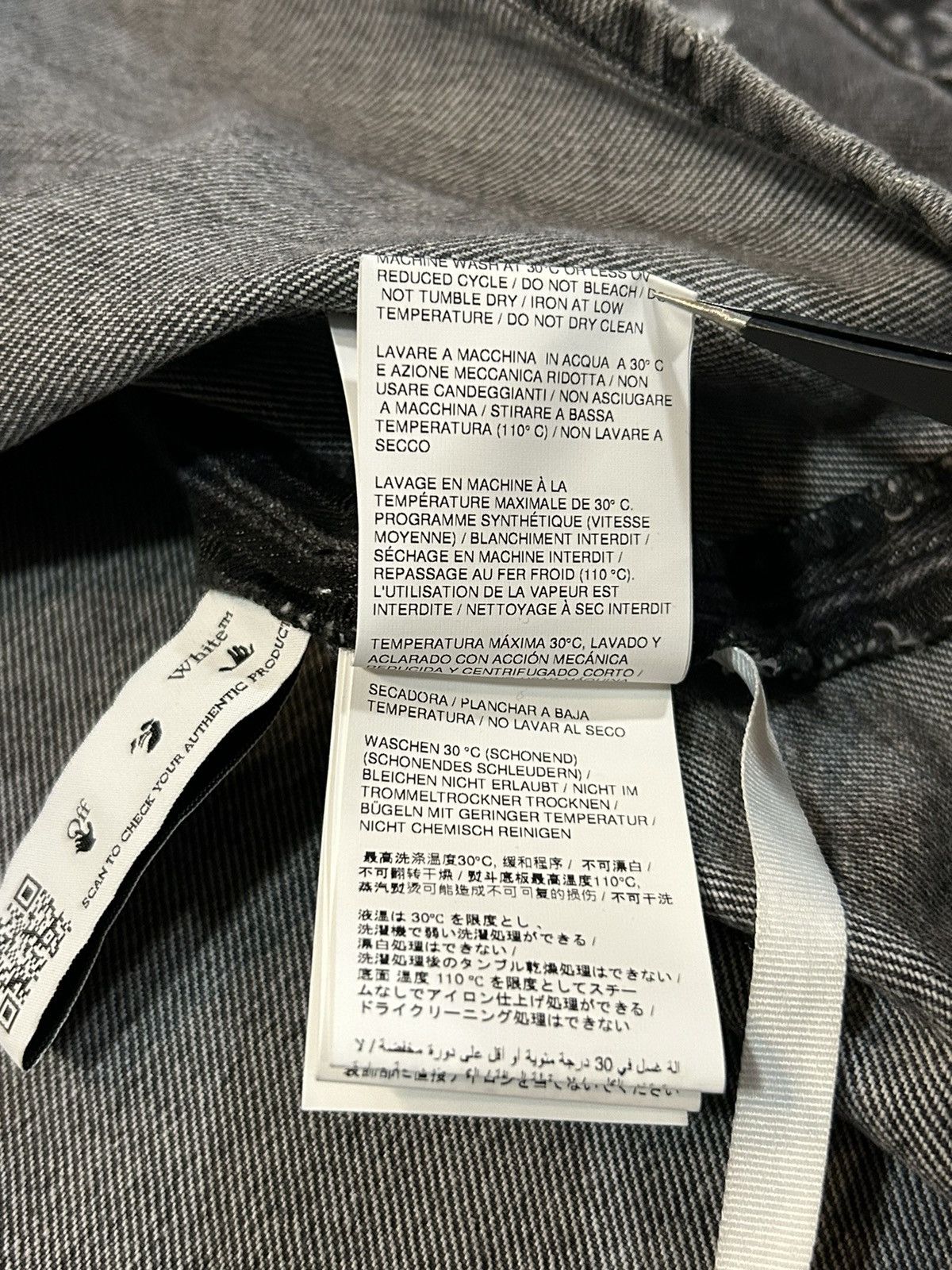 Off-White Chainstitch Denim Overshirt SZ L Size US L / EU 52-54 / 3 - 12 Thumbnail