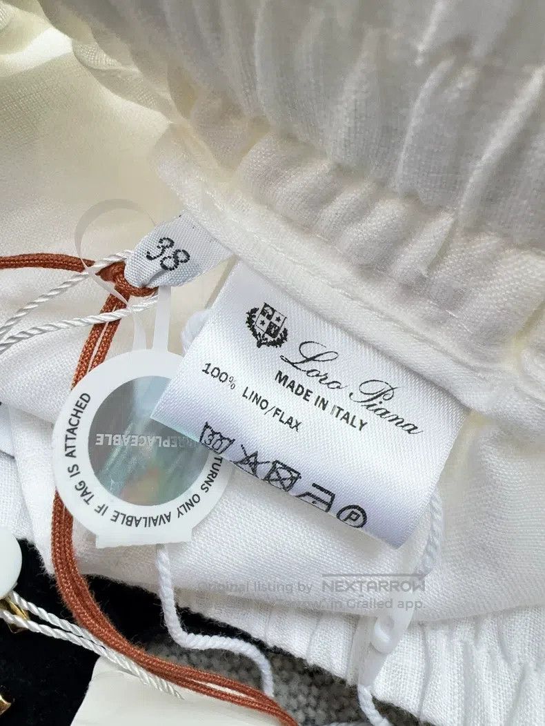 Loro Piana Loro Piana White linen mid-length shorts Size 25" / US 0 / IT 36 - 7 Thumbnail