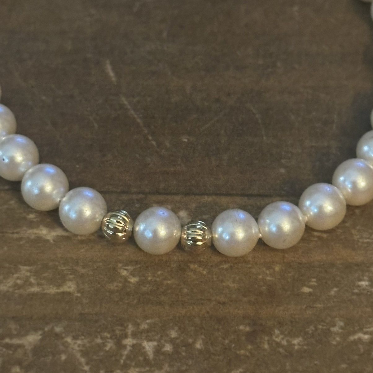 Vintage Vintage faux white pearl bracelet Size ONE SIZE - 4 Thumbnail