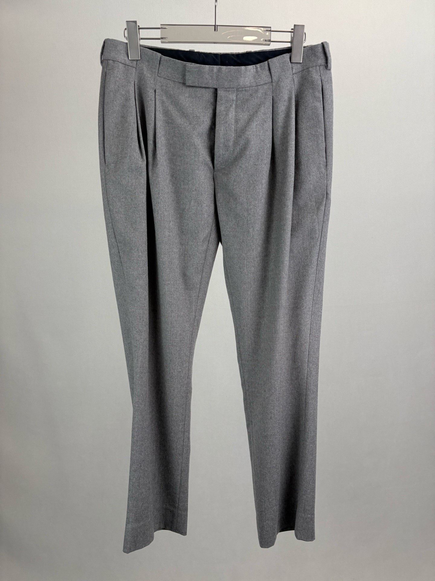 Dior DIOR Gray Wool Trousers Size US 30 / EU 46 - 1 Thumbnail