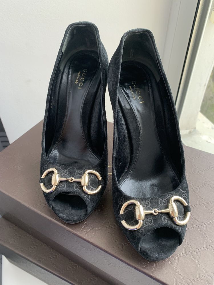 Gucci Gucci GG Logo Monogram Heels Size US 6 / IT 36 - 7 Thumbnail