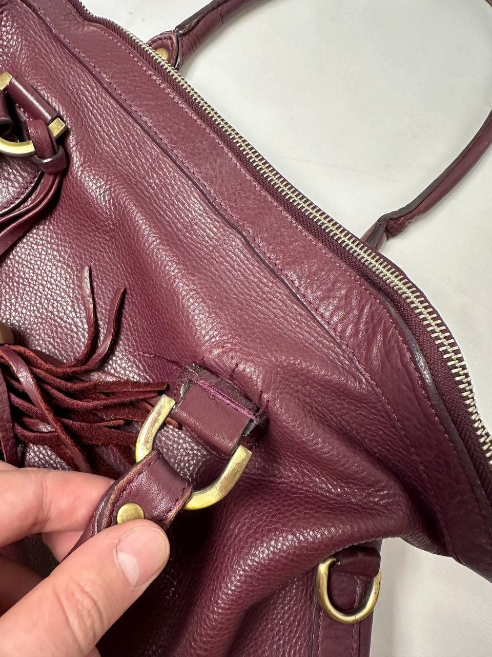 Mulberry Vintage Mulberry Leather Cherry Bag 00s Size ONE SIZE - 14 Thumbnail