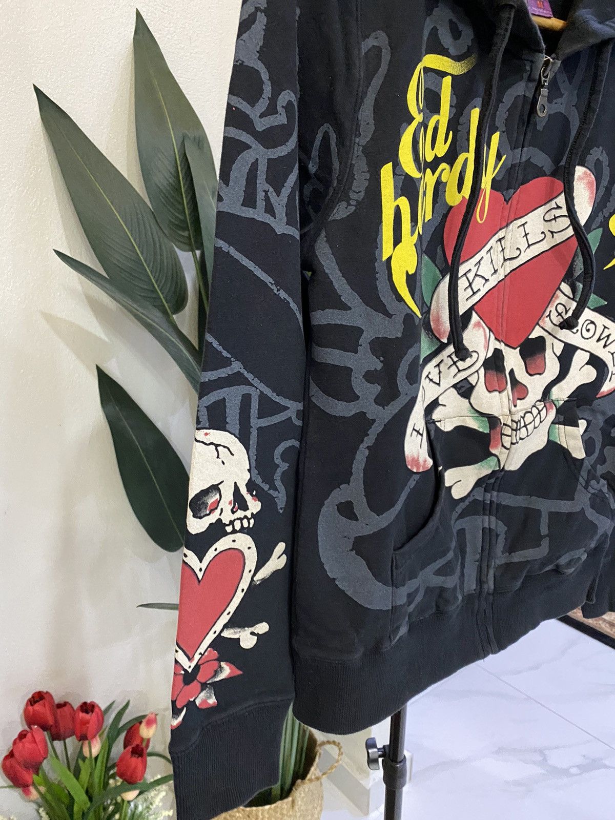 Christian Audigier × Ed Hardy Ed Hardy Zipper Hoodie Size M / US 6-8 / IT 42-44 - 4 Thumbnail
