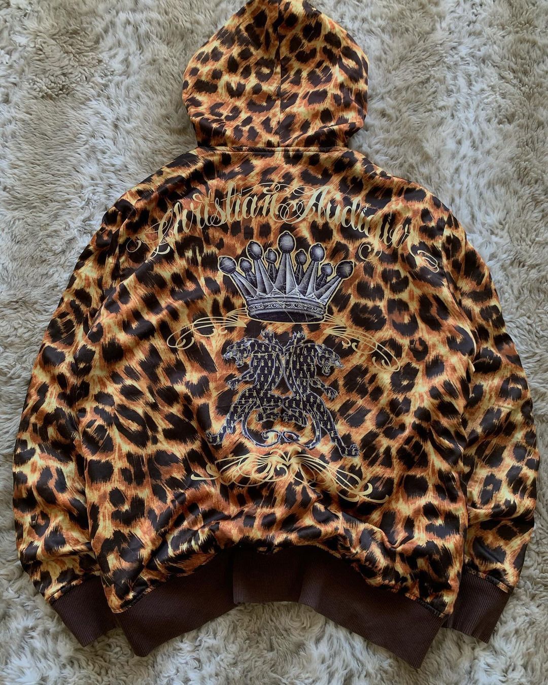 Christian Audigier × Ed Hardy CHRISTIAN AUDIGIER REVERSIBLE ZIP-UP HOODIE Size US XL / EU 56 / 4 - 7 Thumbnail