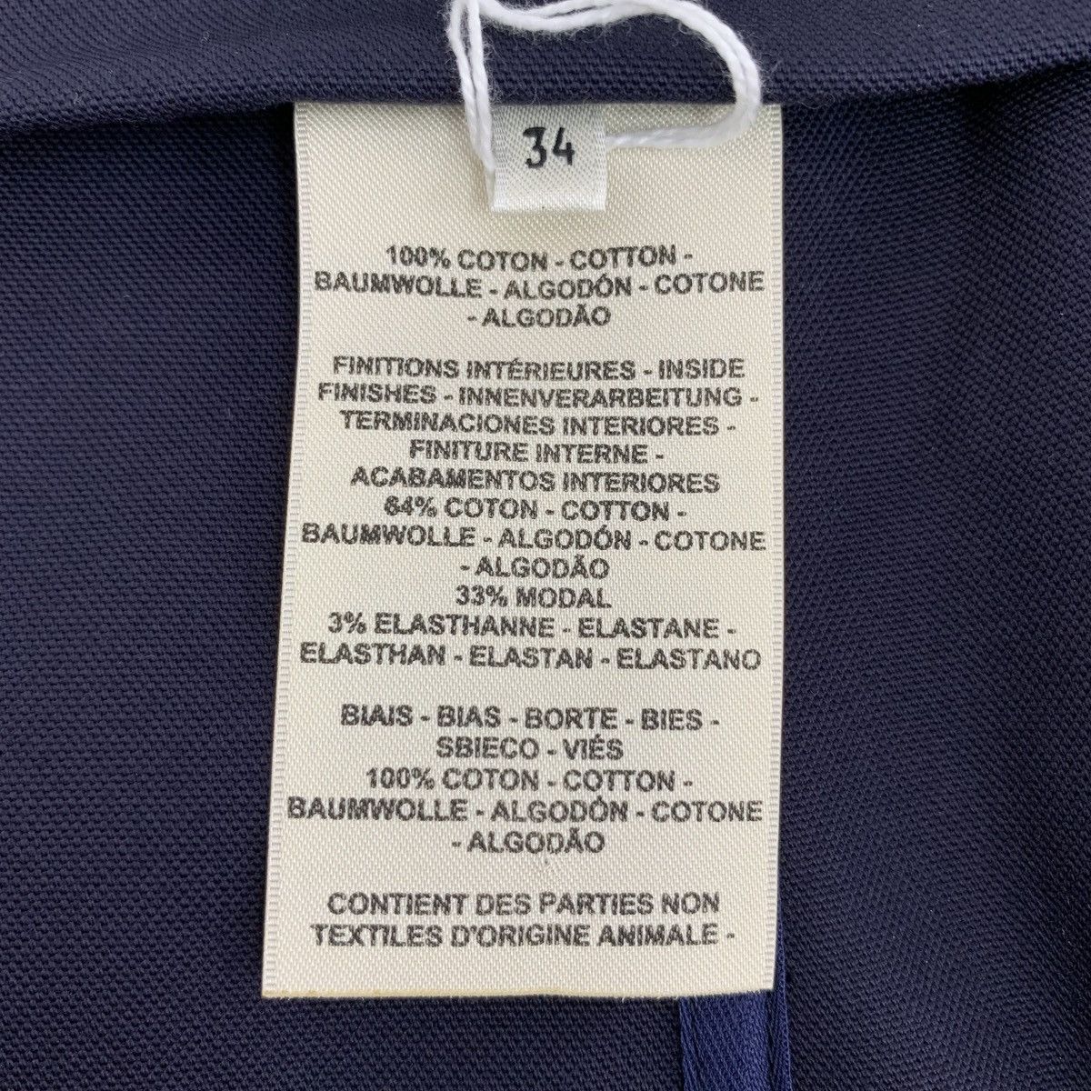 Hermes Hermes Dark Blue Cotton Casual Mini Skirt K26WX Size 24" / US 00 / IT 34 - 8 Thumbnail