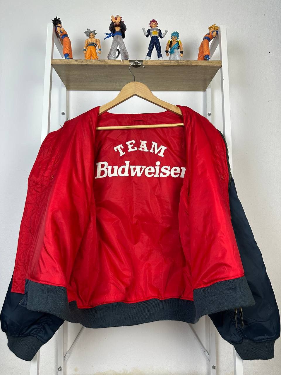 Budweiser × Vintage Vintage Team Budweiser Reversible MA-1 Bomber (Pit 24.5) Size US M / EU 48-50 / 2 - 9 Thumbnail